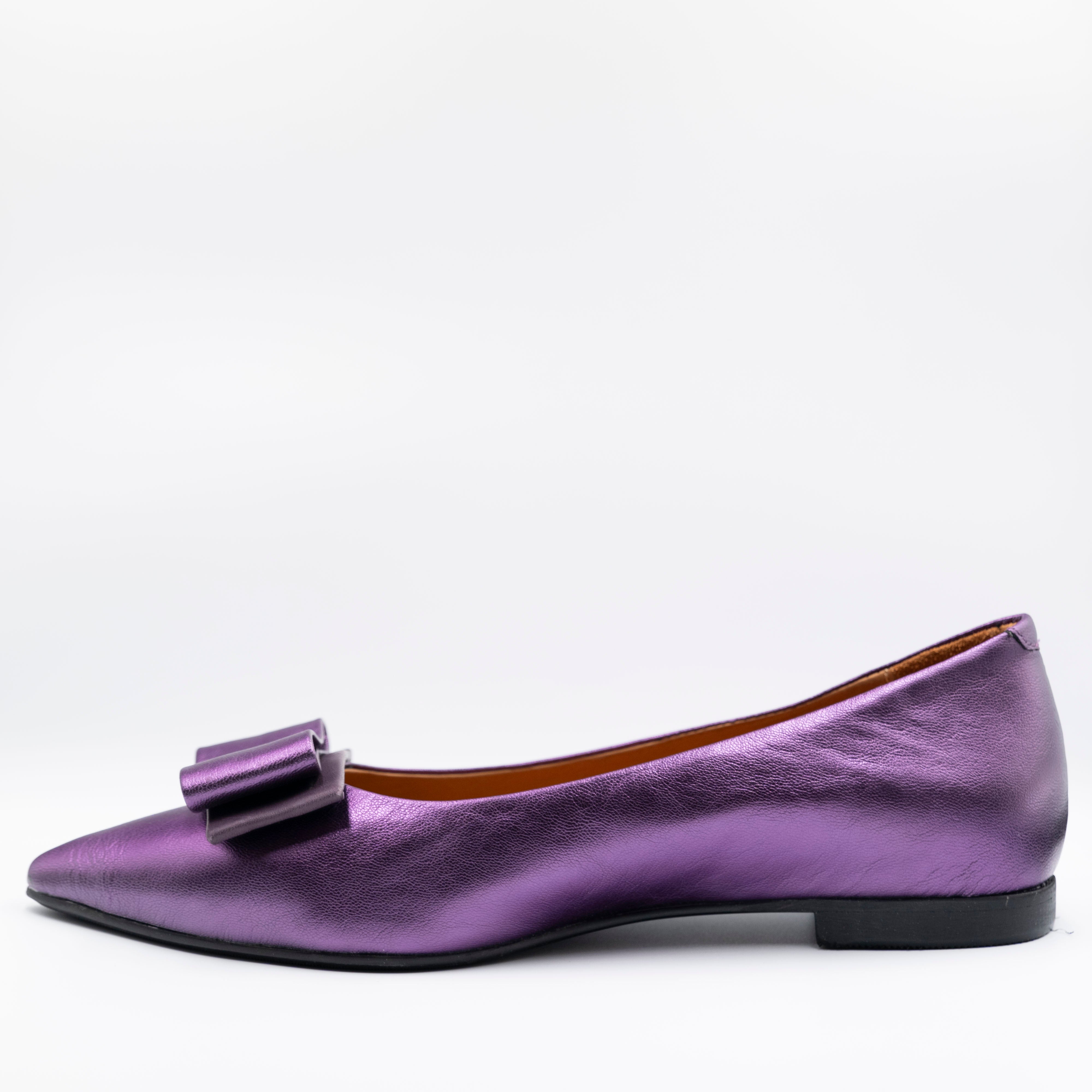 La Vitrina - Ballerine in pelle con fiocco