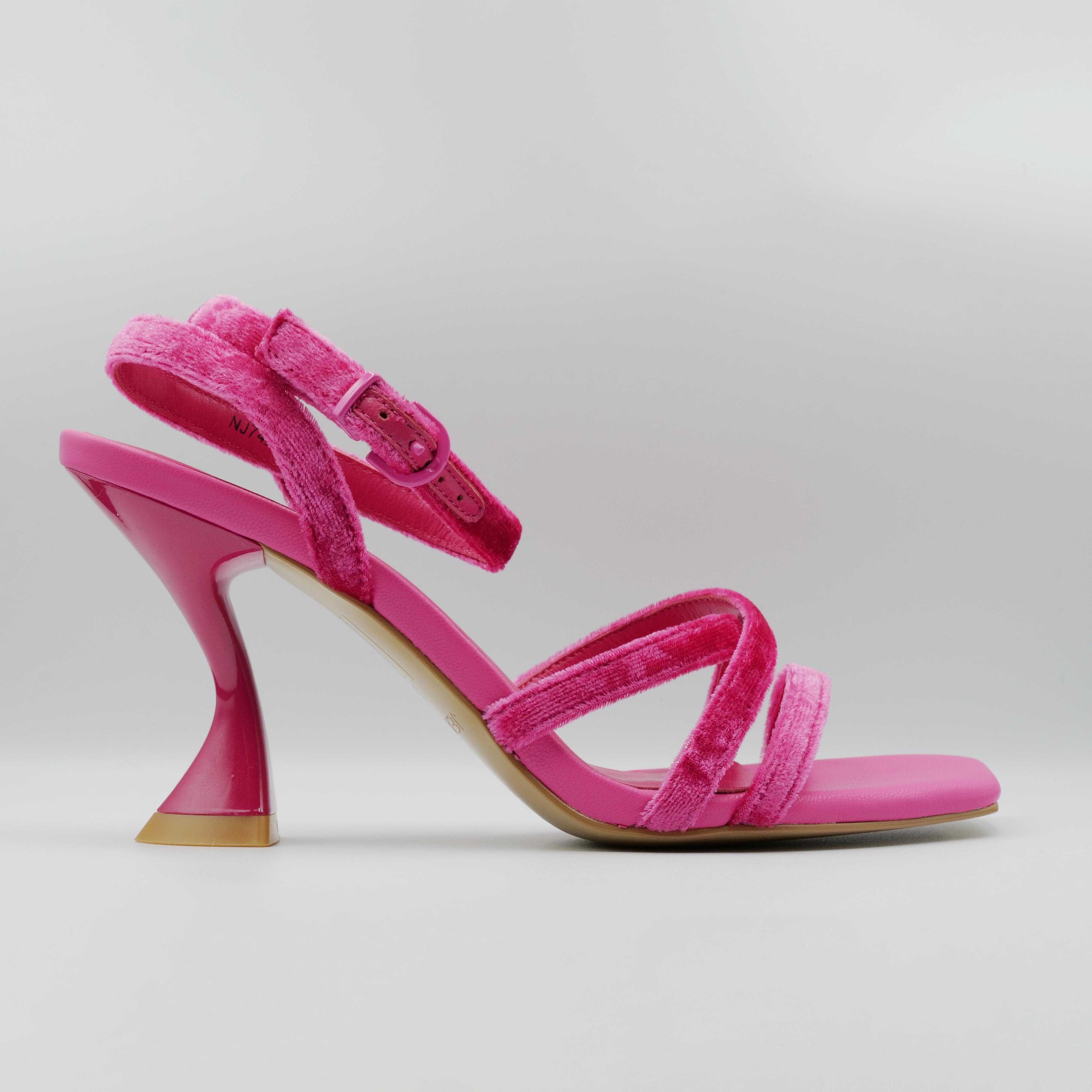 Sandali con hotsell tacco fucsia