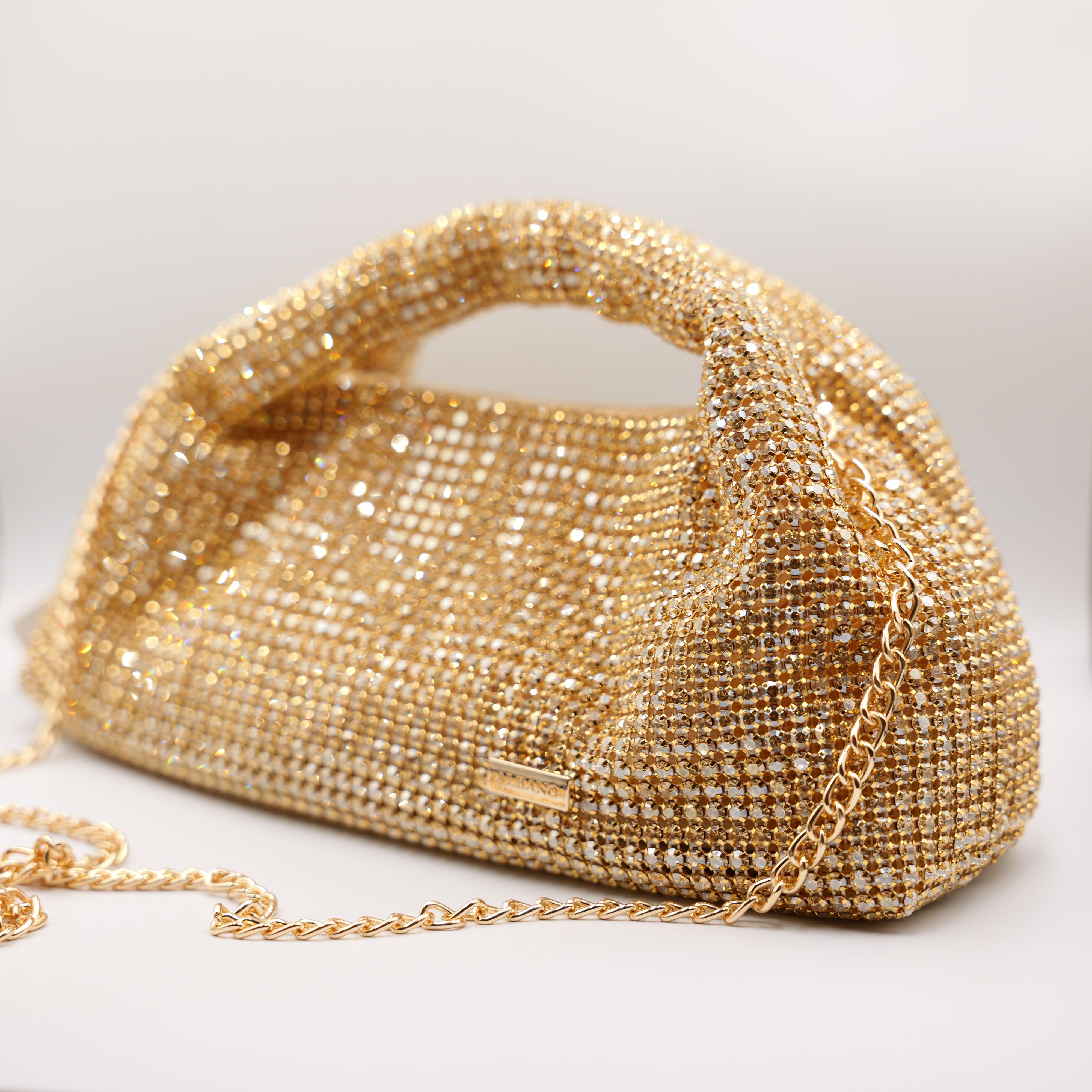 Albano - Pochette con strass e tracolla