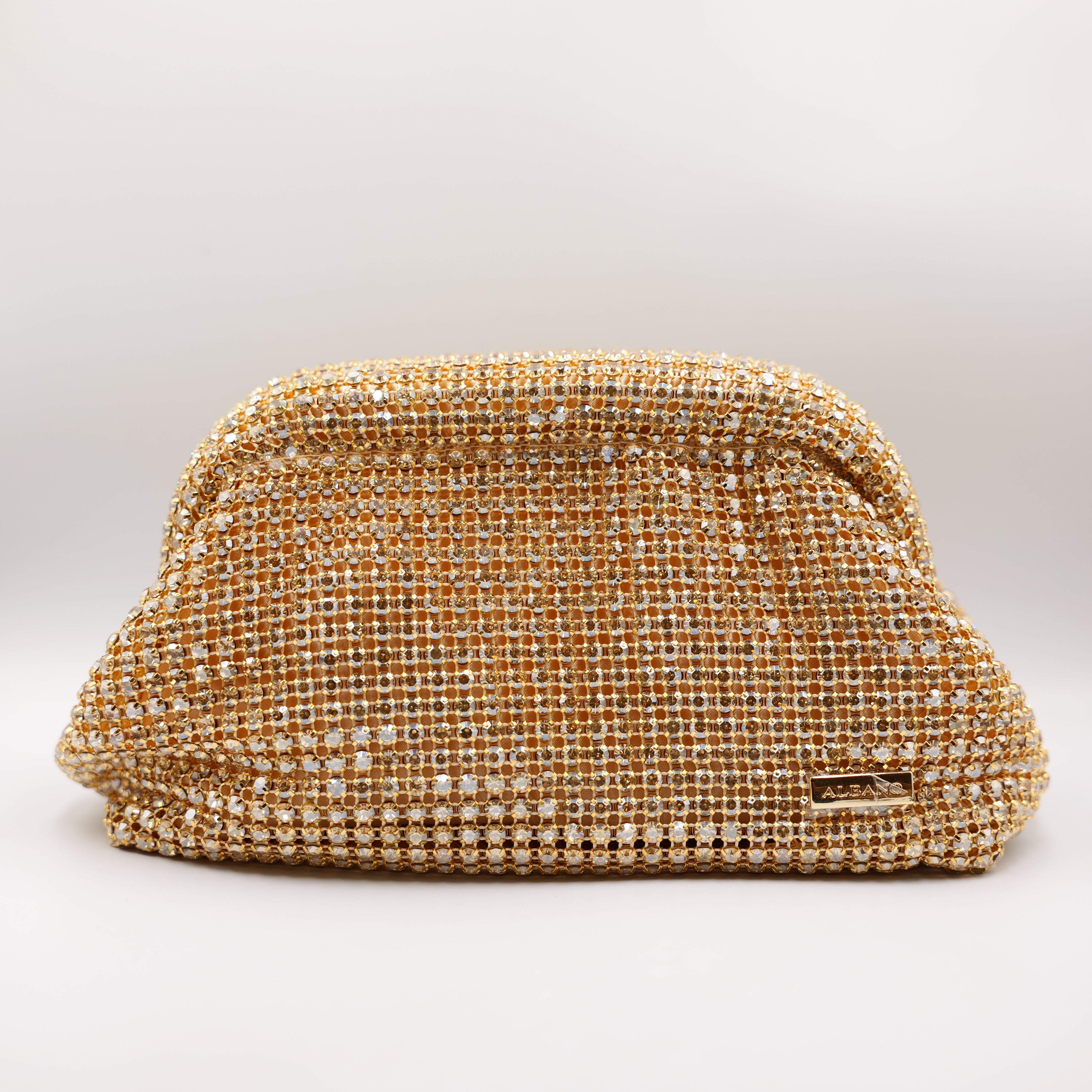 Albano - Pochette con strass e tracolla