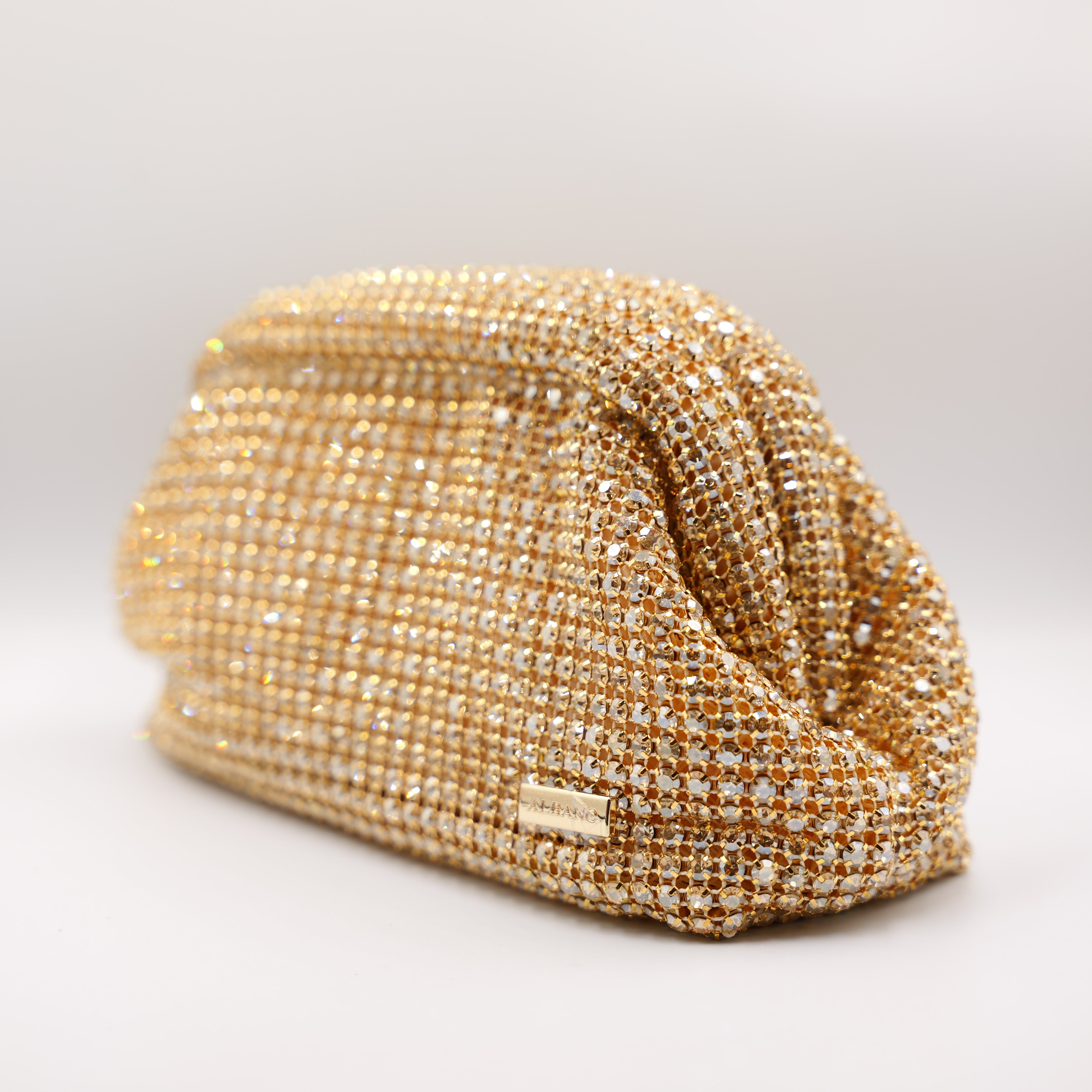 Albano - Pochette con strass e tracolla
