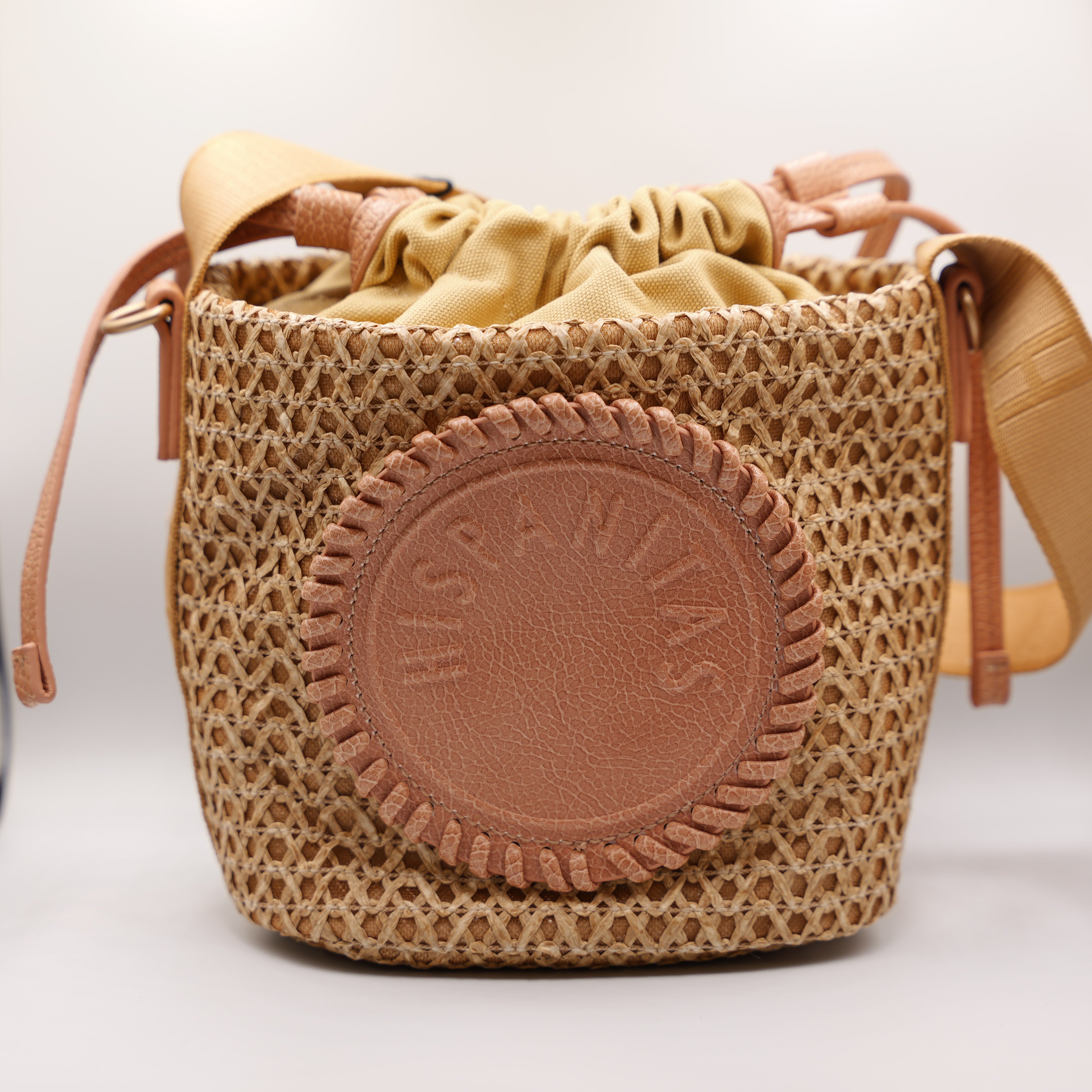 Hispanitas - Borsa in pelle e rafia