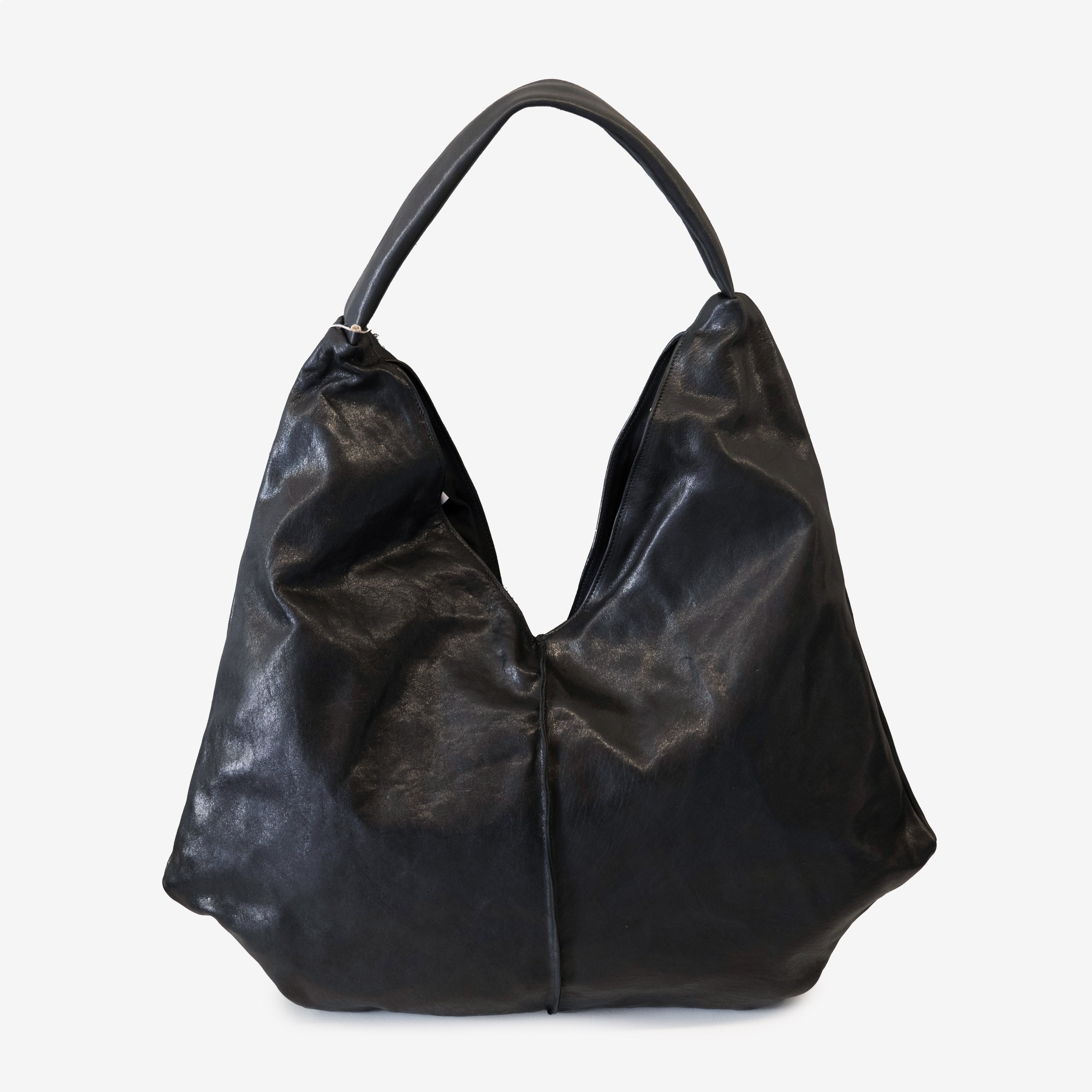 Soho Bags - Borsa in pelle cerato nero