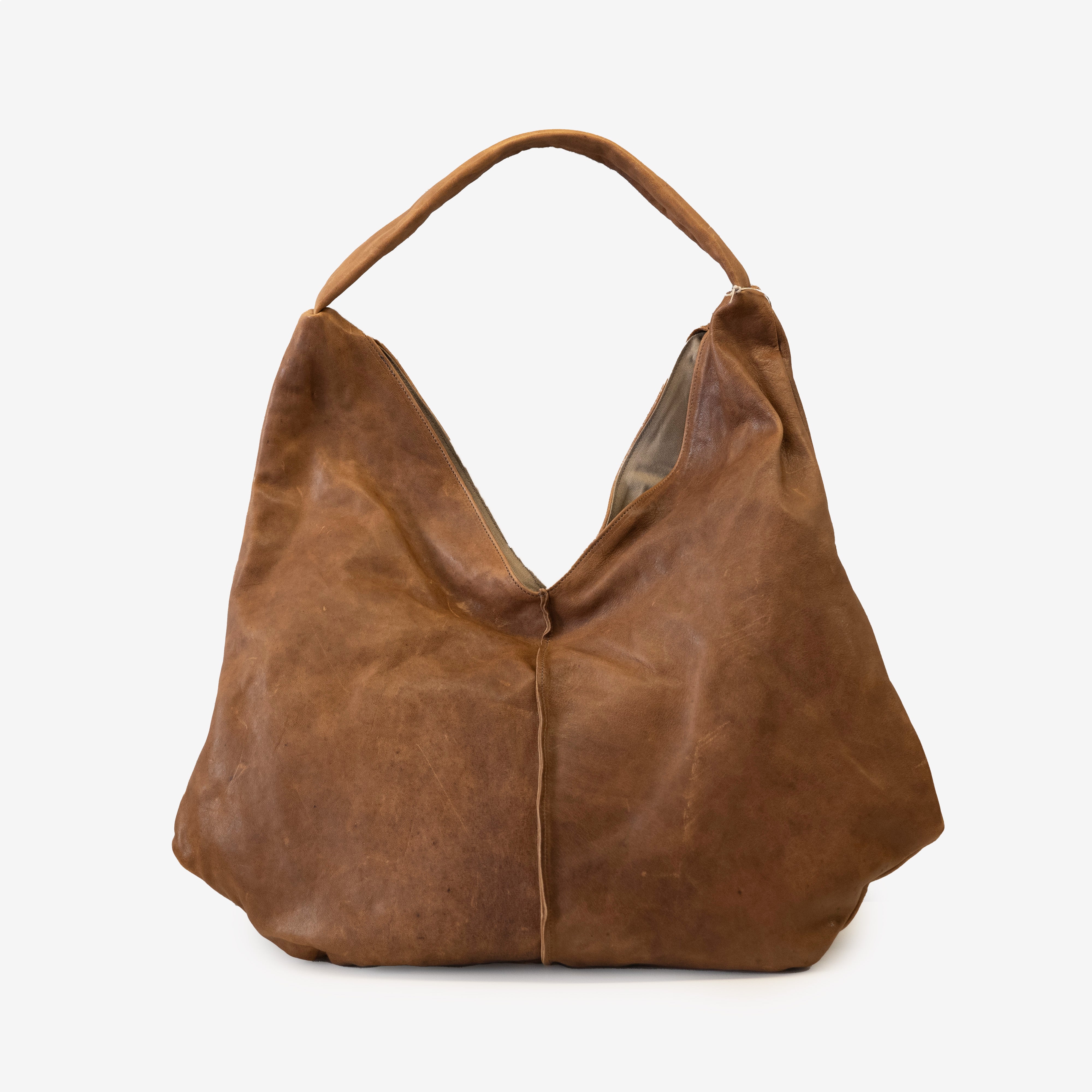 Soho Bags - Borsa in pelle cerato cacao