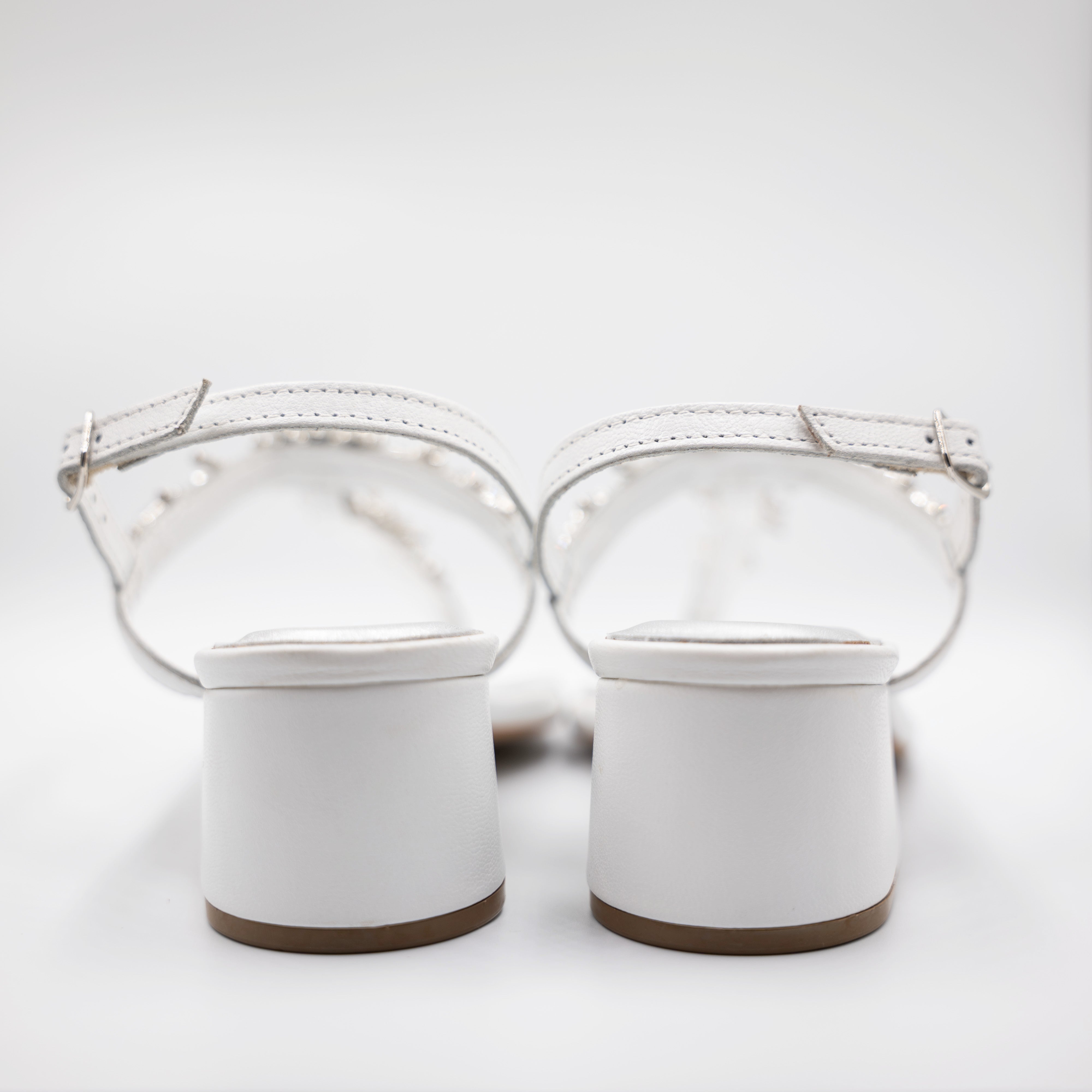 Cristin - Sandali in pelle infradito con pietre