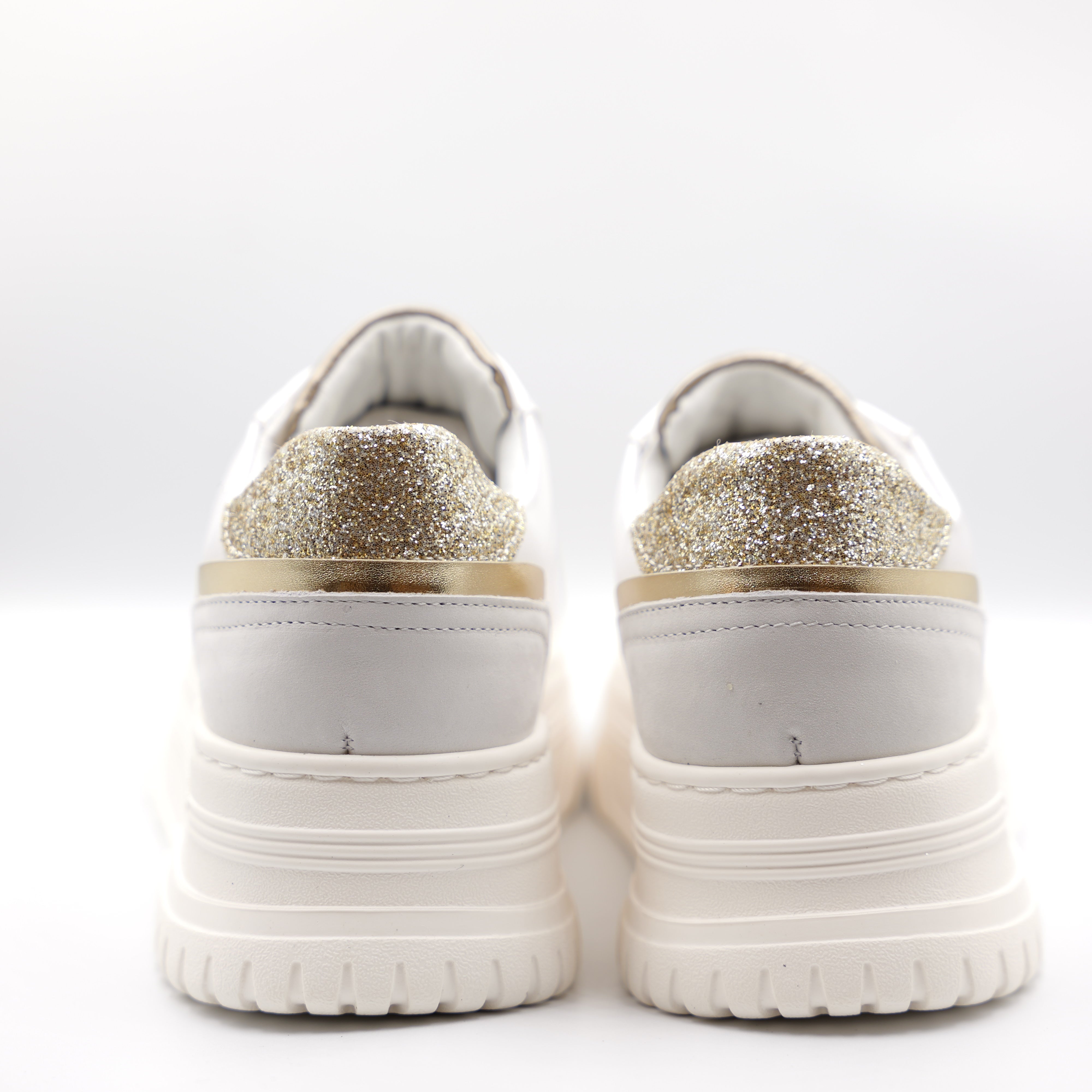 Janet&Janet- Sneakers in pelle con accessorio