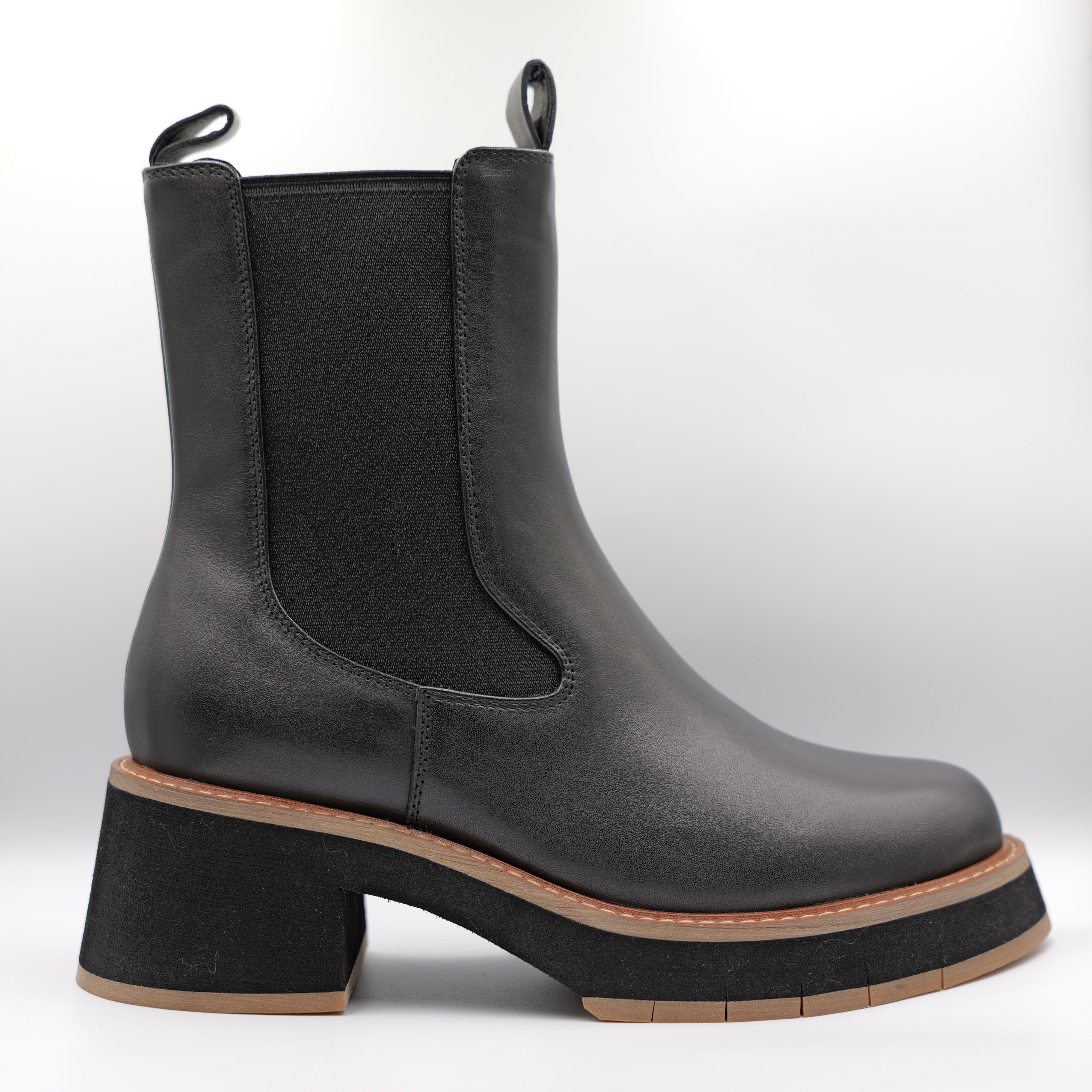 Miss Olivia - Stivaletti in pelle con elastici