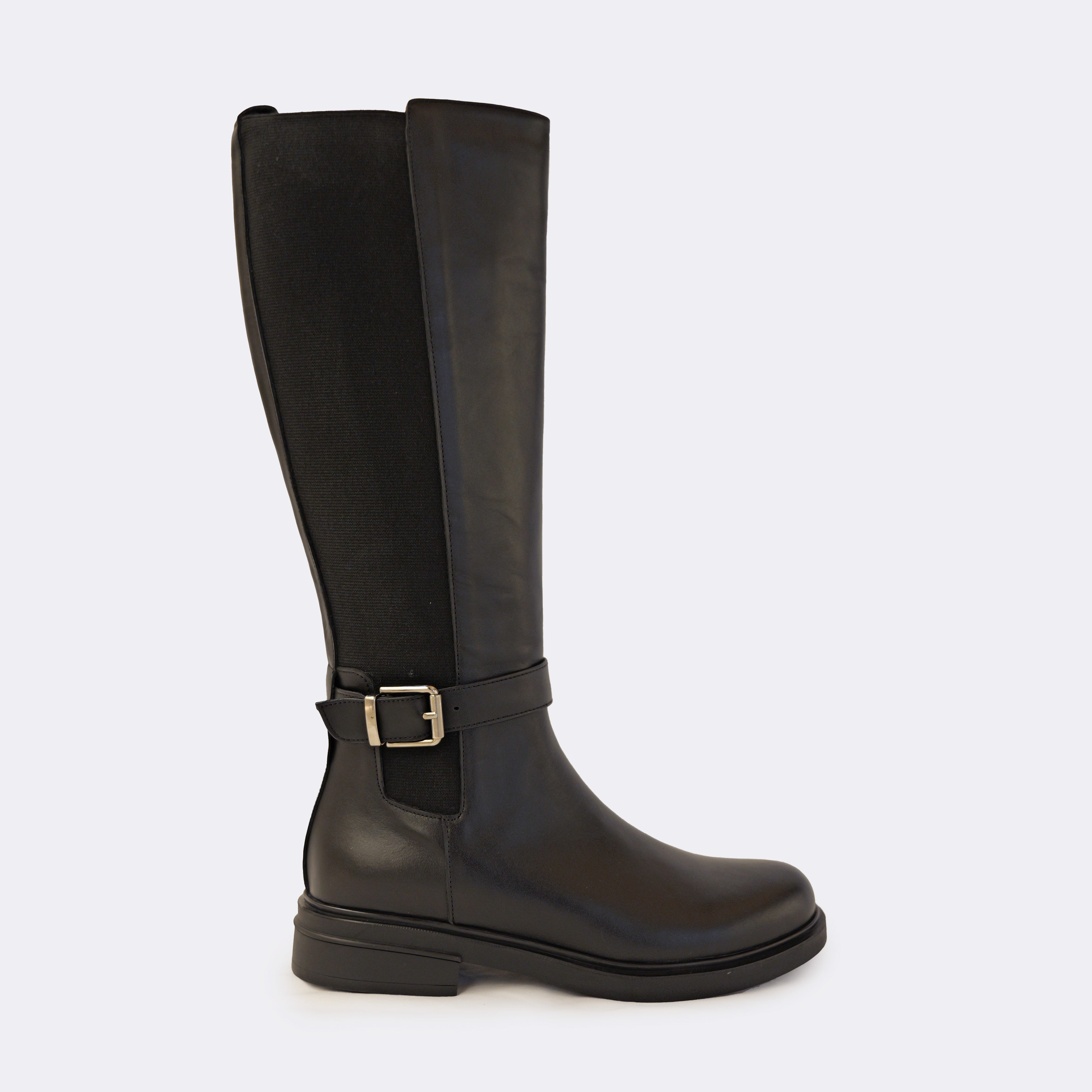Albano - Stivali in pelle con elastico e zip