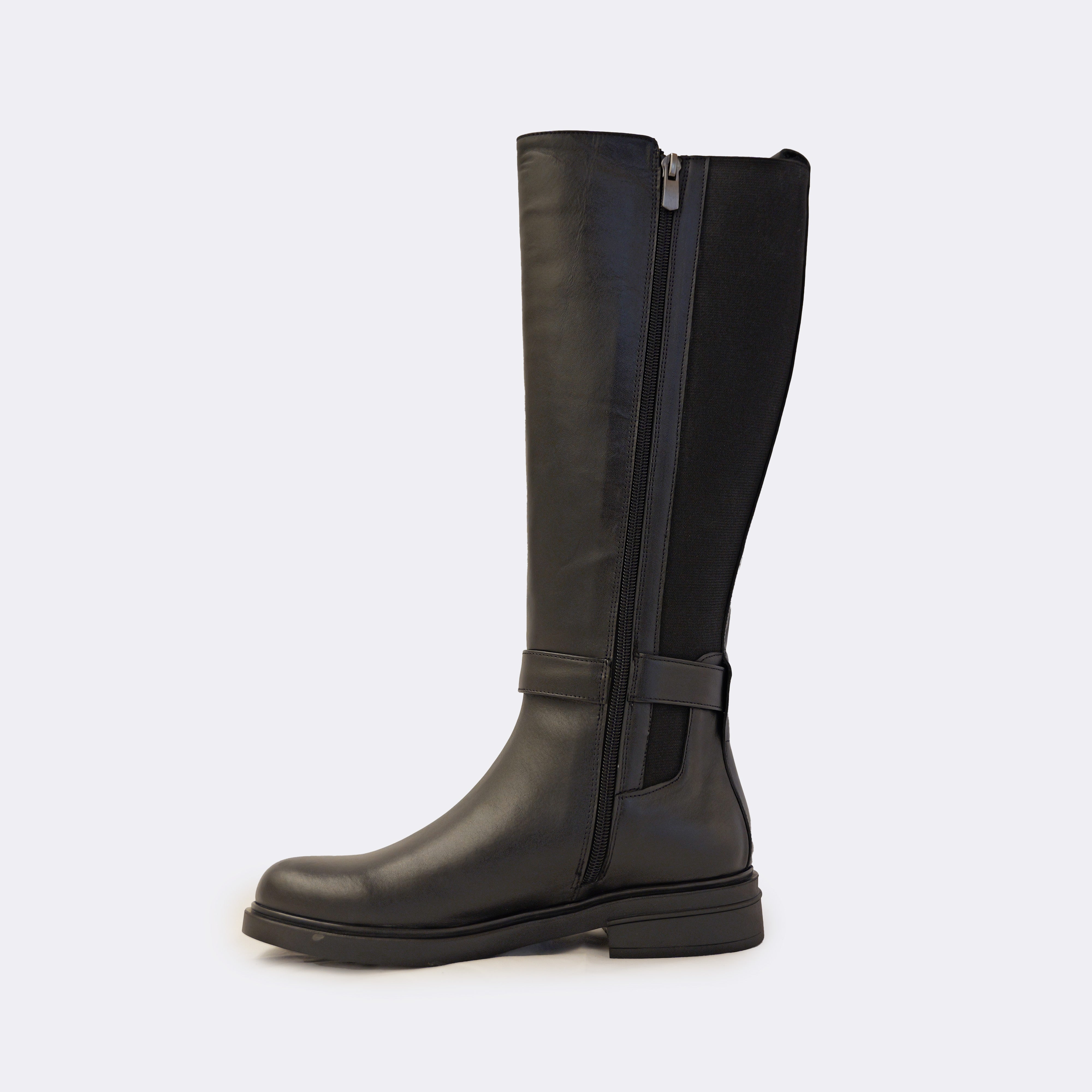 Albano - Stivali in pelle con elastico e zip
