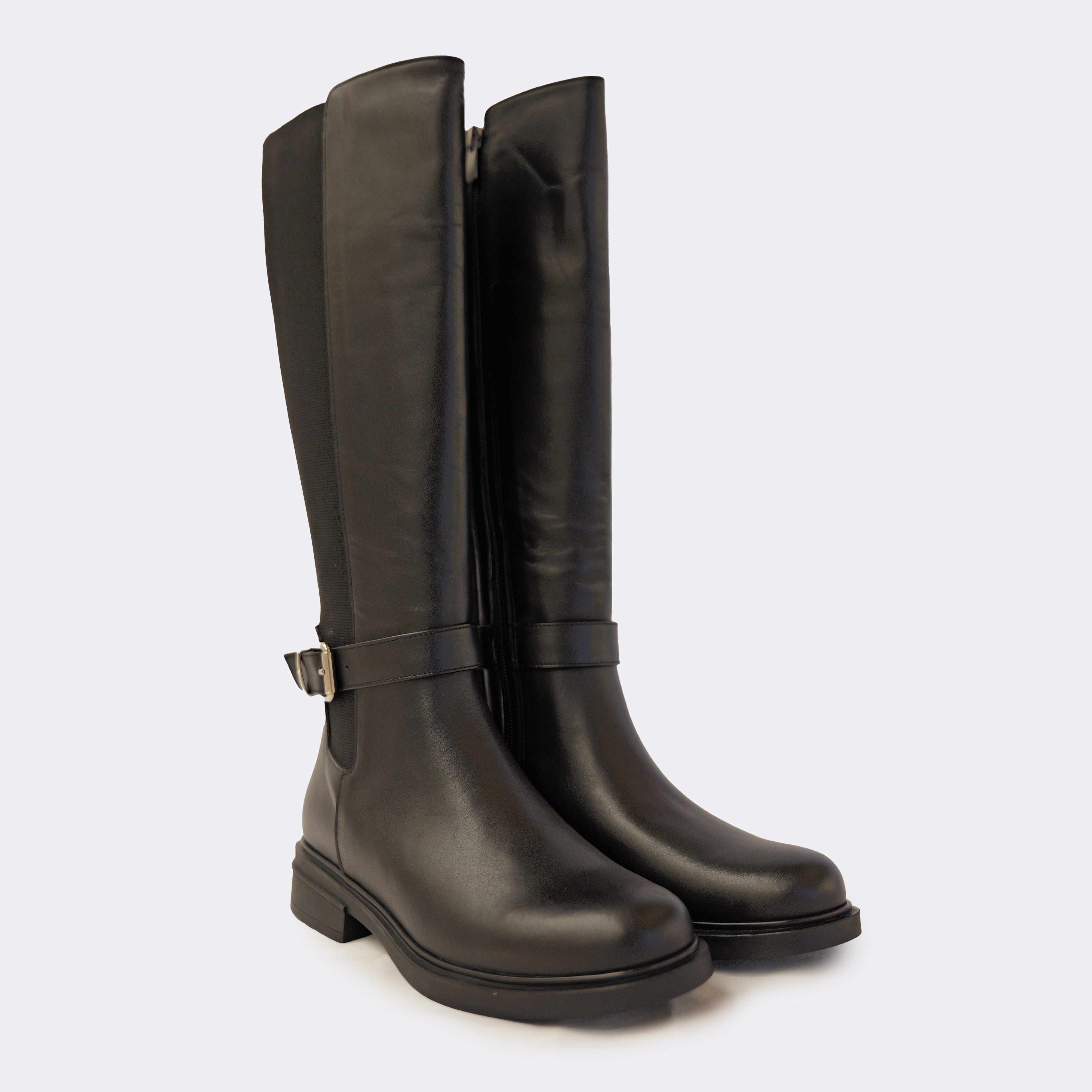 Albano - Stivali in pelle con elastico e zip