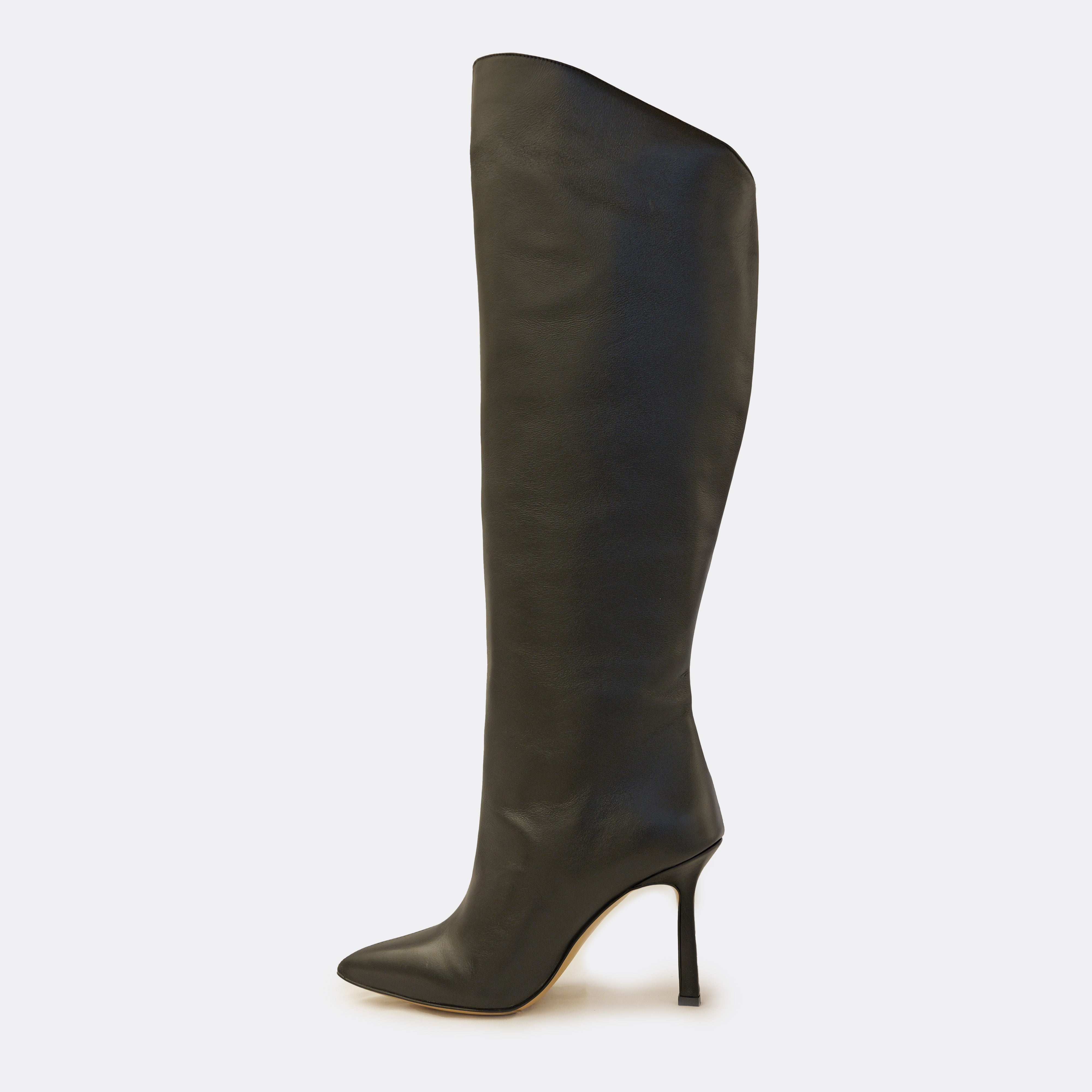 Perlanera - Stivali in pelle a punta