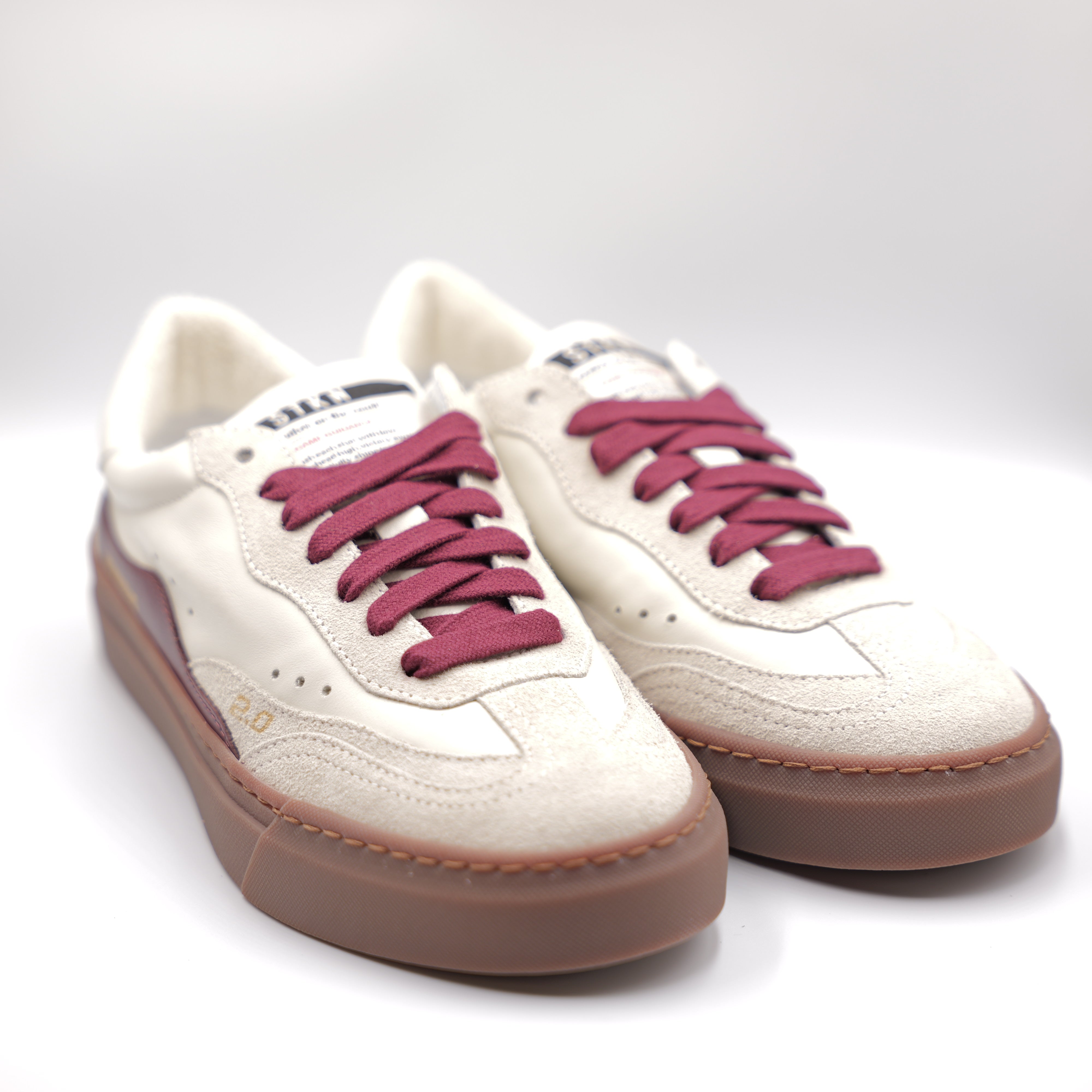 Stokton - Sneakers in pelle fondo in gomma
