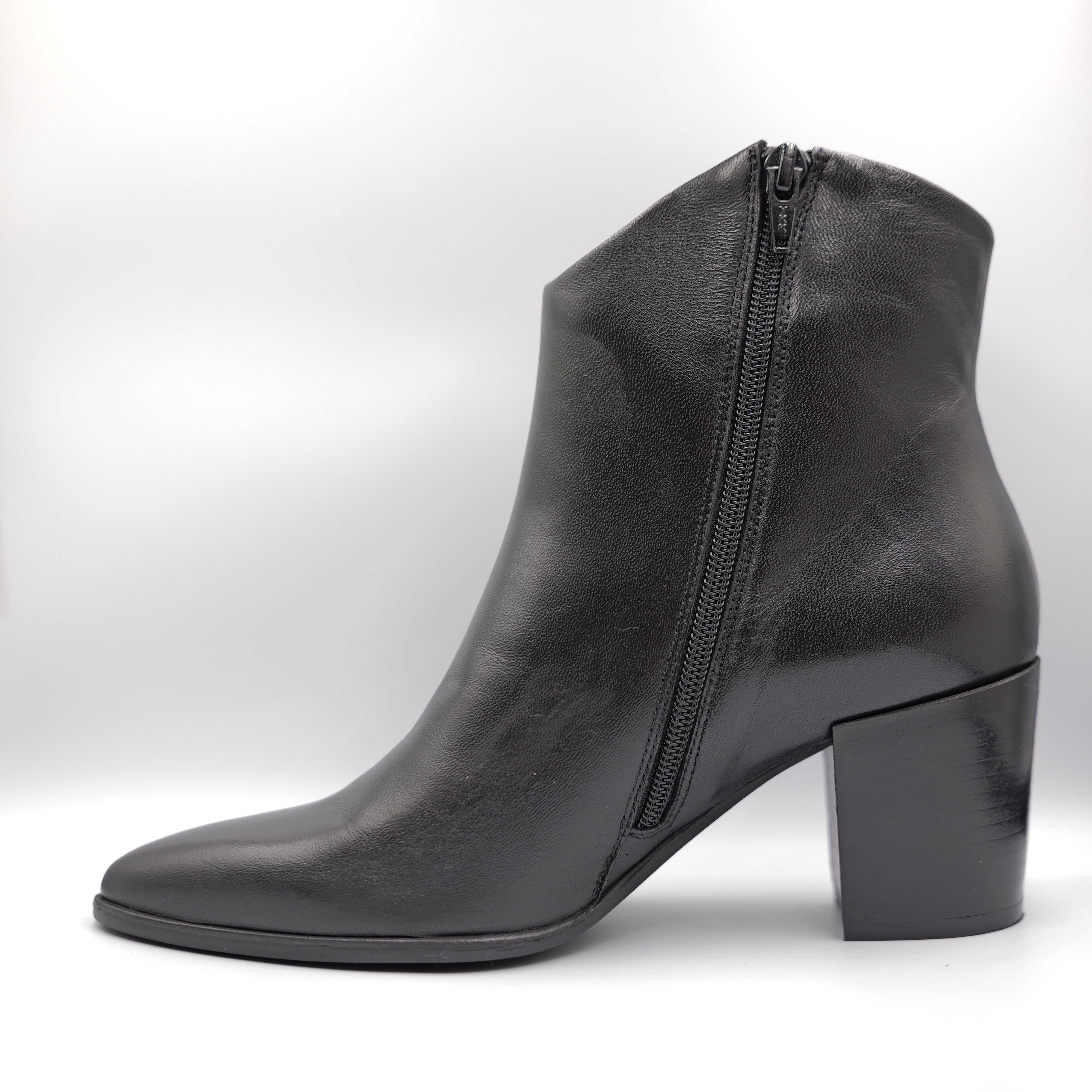Ancamy - Tronchetti in pelle con zip