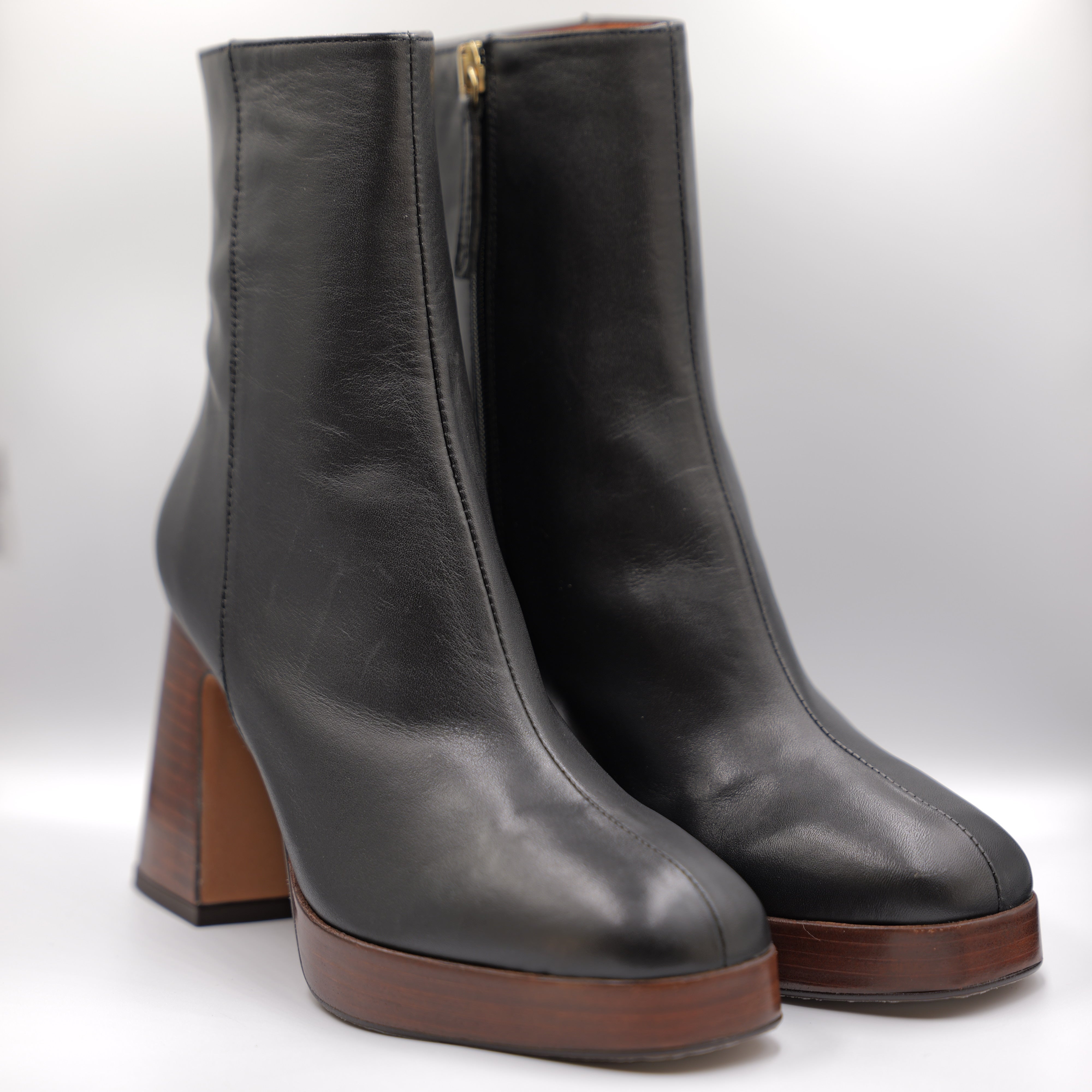 Angel Alarcon - Tronchetti in pelle con zip