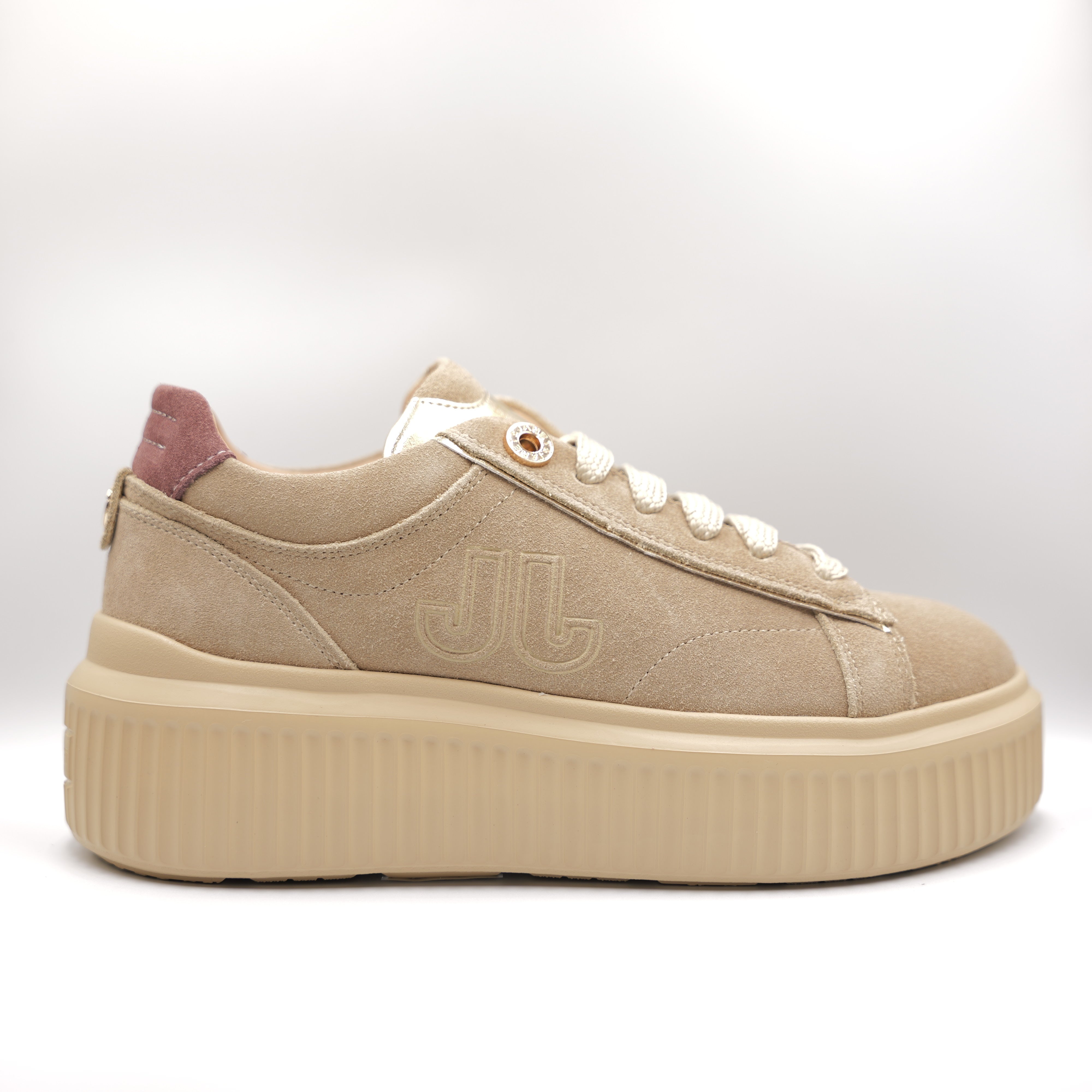 Janet - Sneakers in camoscio para in gomma