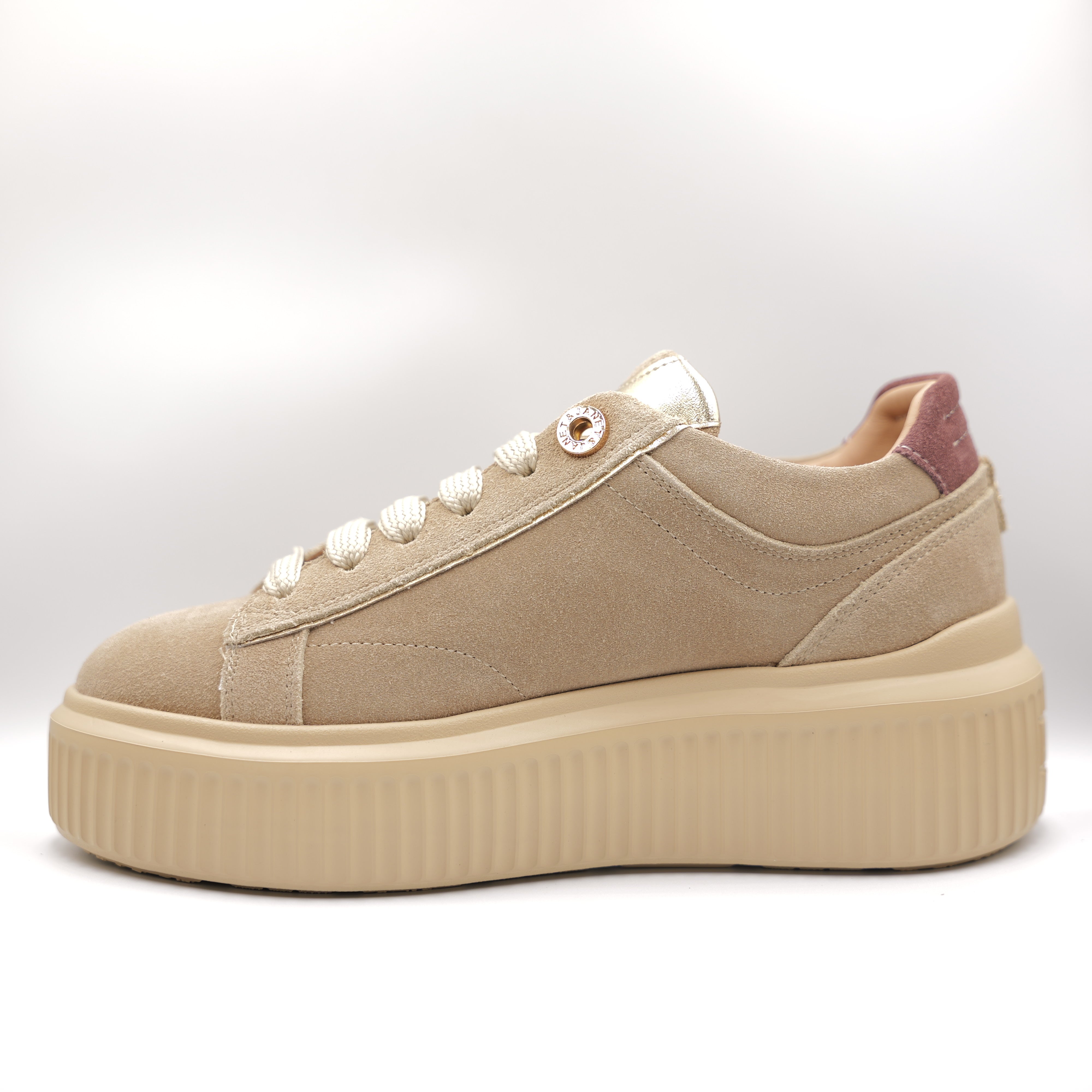 Janet - Sneakers in camoscio para in gomma