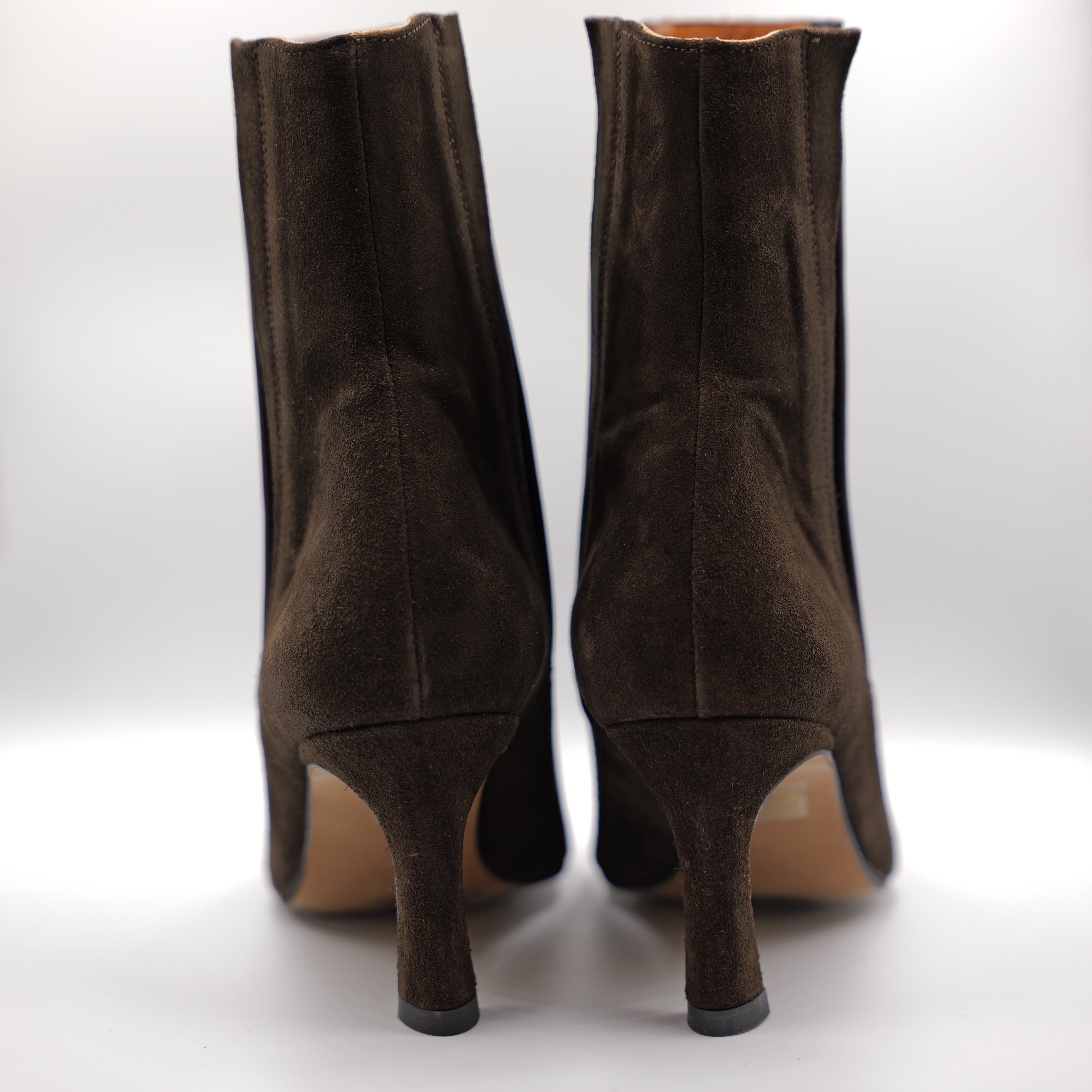 Angel Alarcon - Tronchetti in pelle e camoscio con elastico