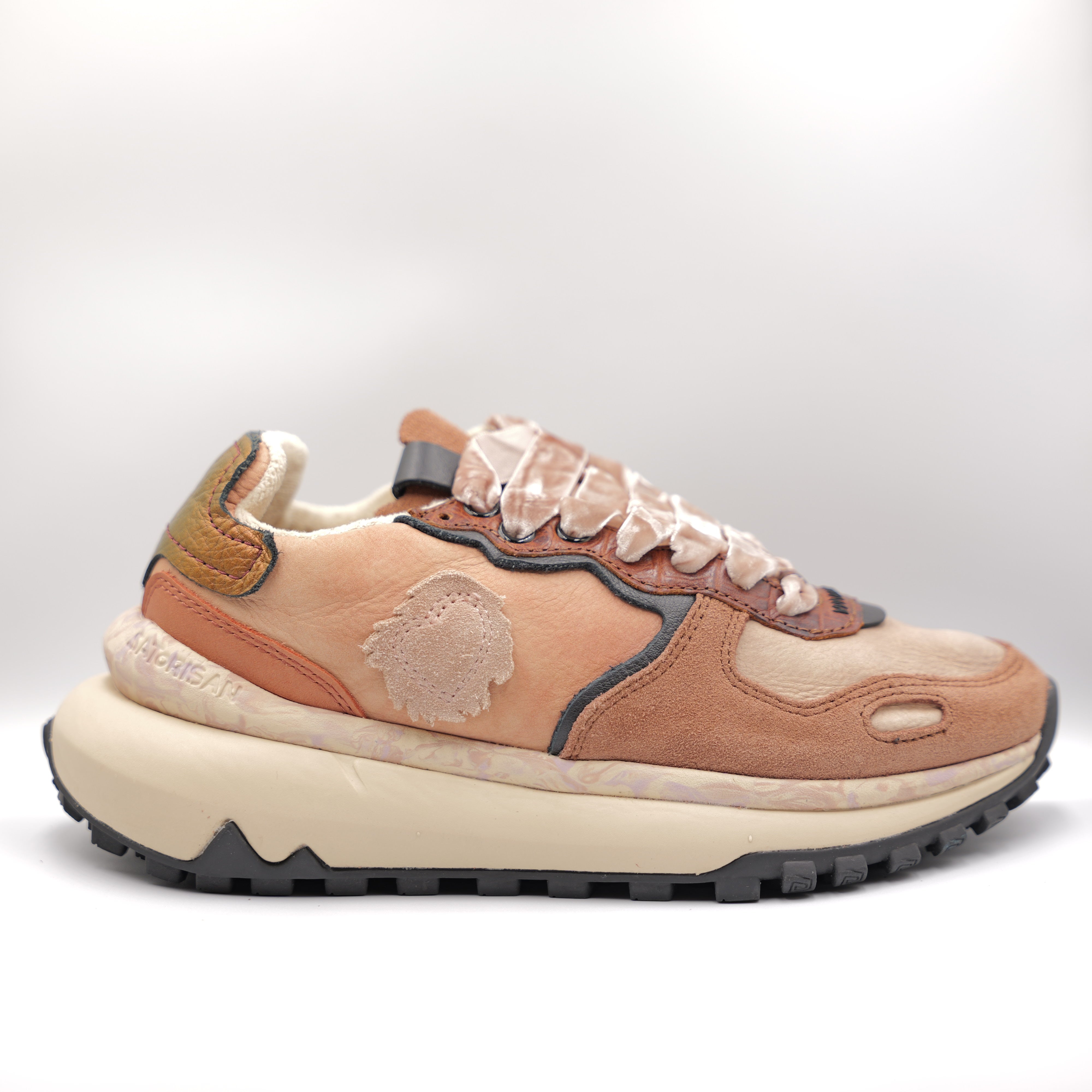 Satorisan - Sneakers in pelle e camoscio
