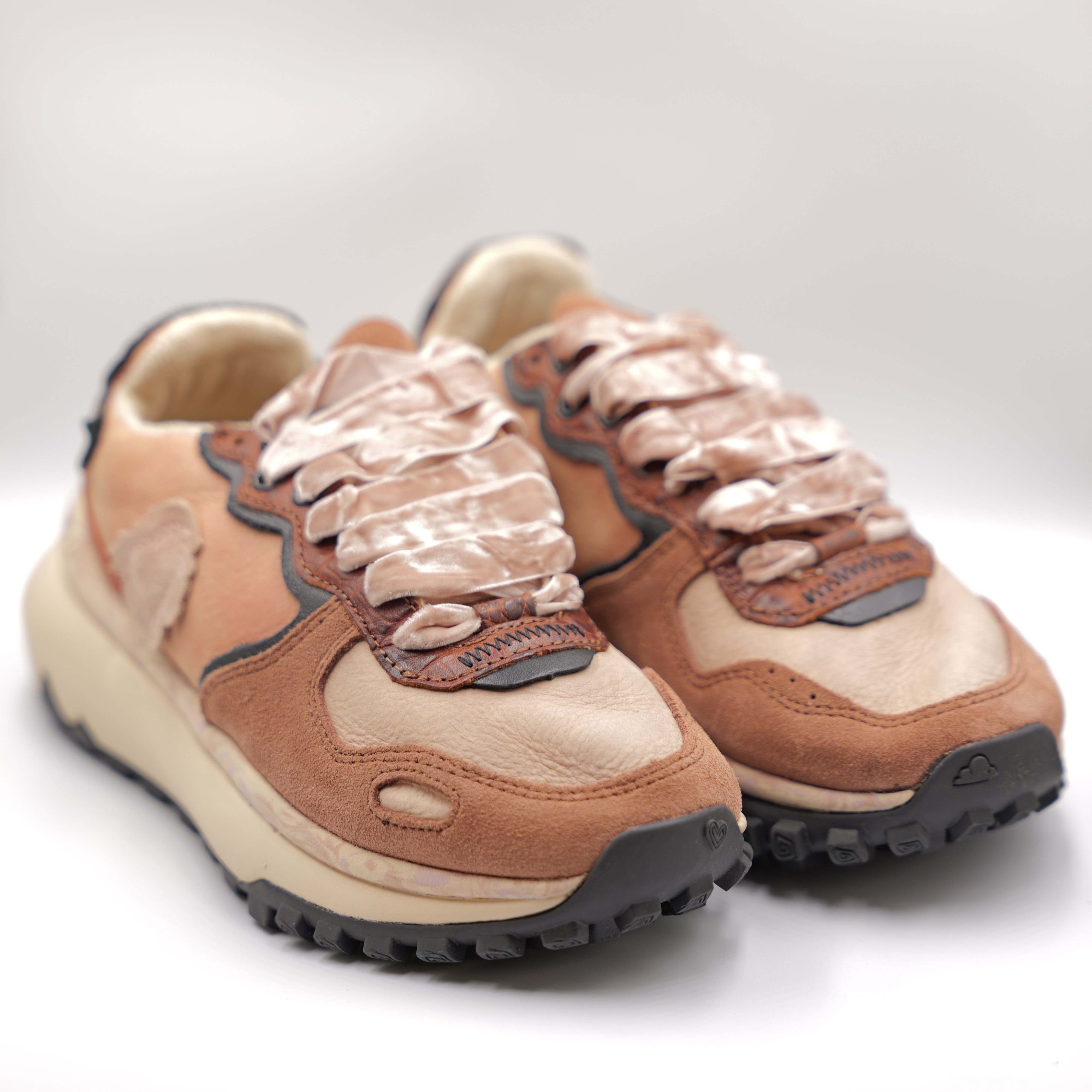 Satorisan - Sneakers in pelle e camoscio