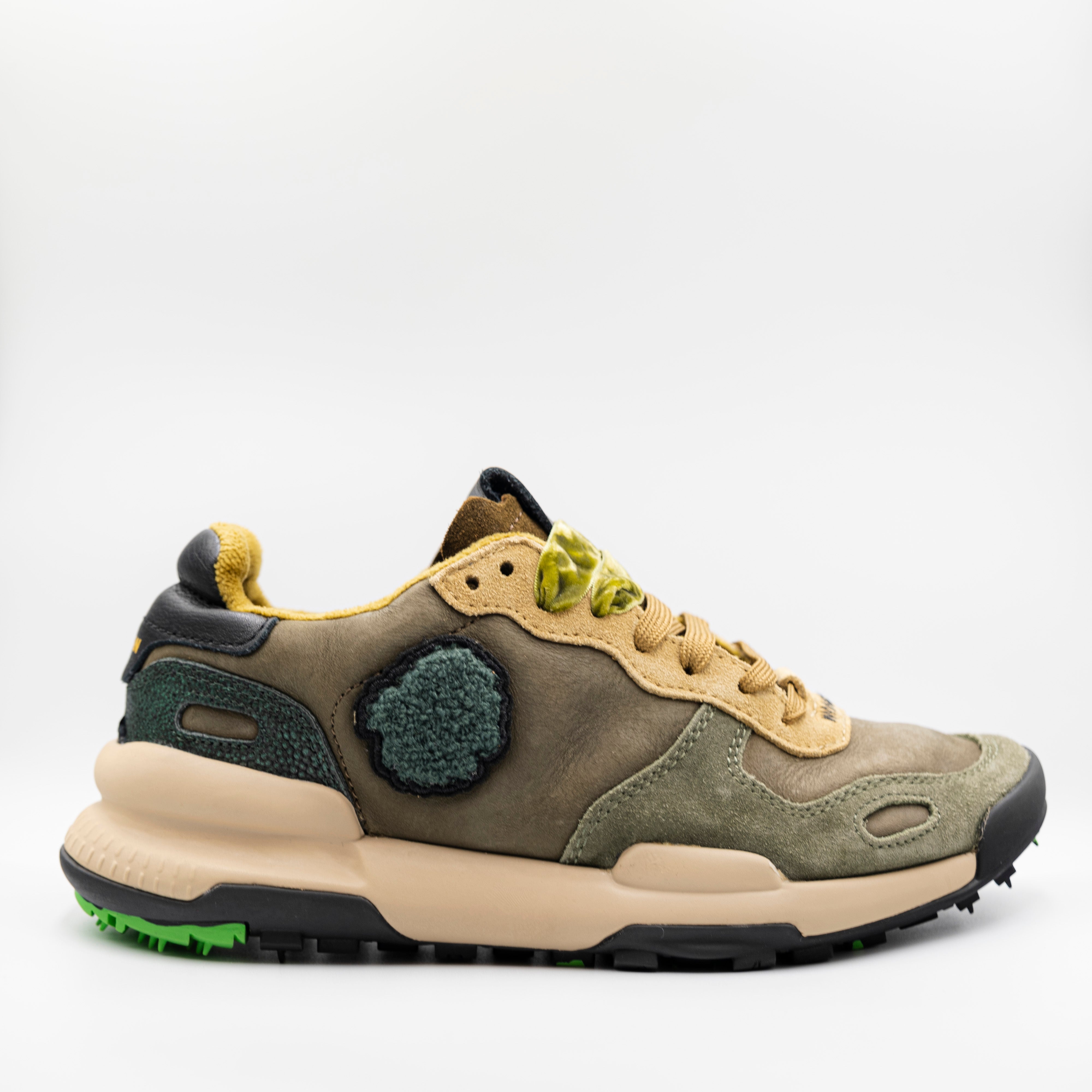 Satorisan - Sneakers in pelle e camoscio para bassa