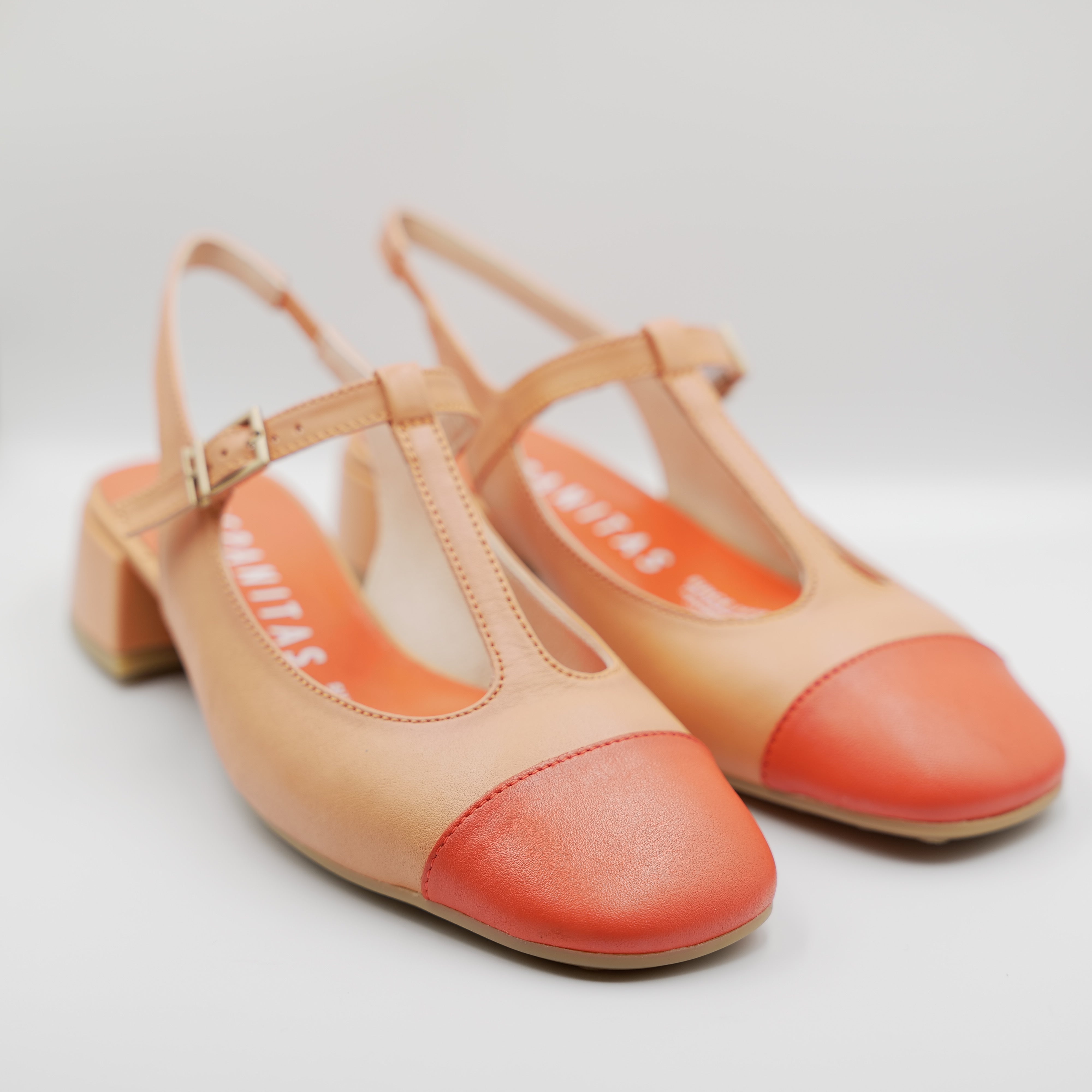 Hispanitas - Slingback in pelle con cinturino a T