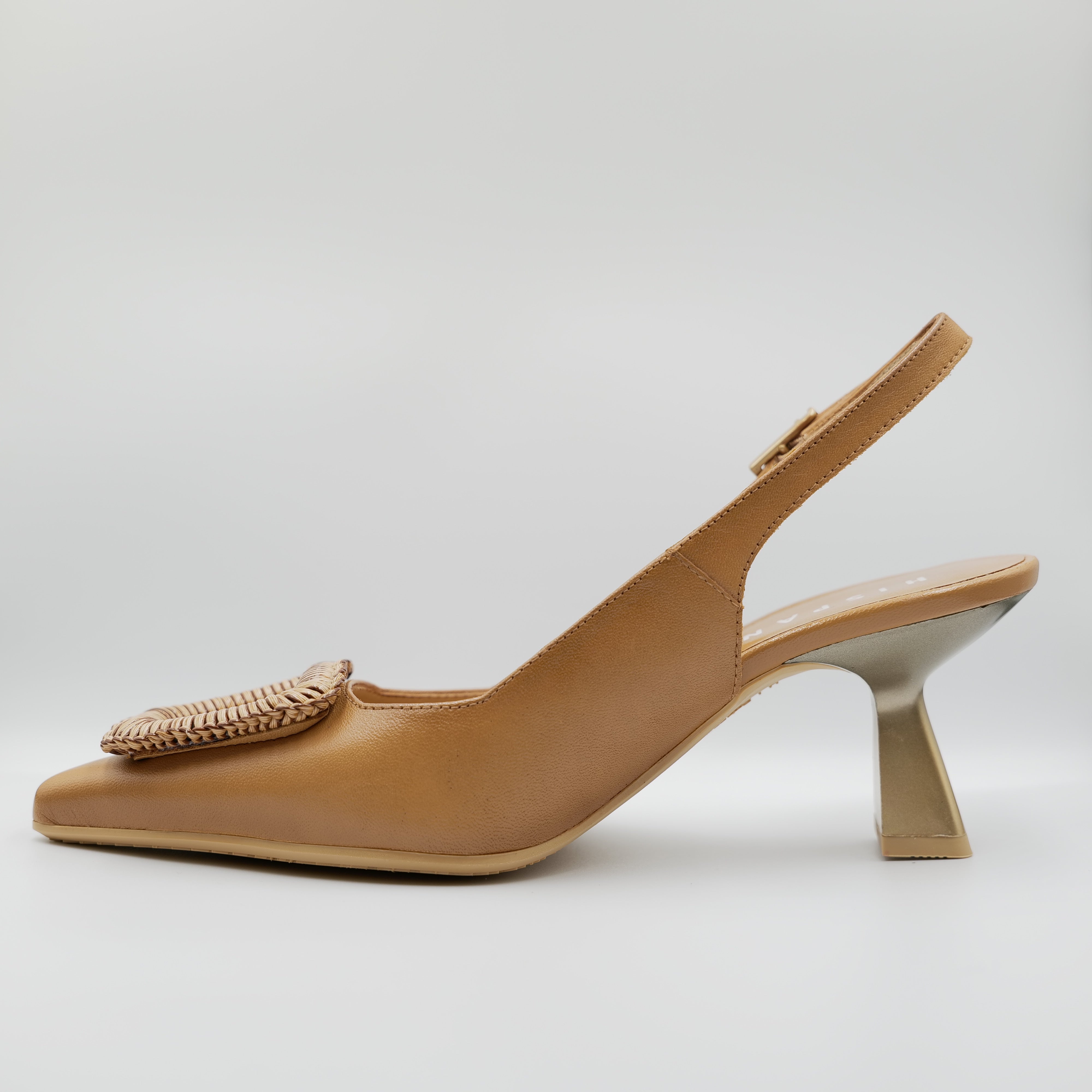 Hipanitas - Slingback in pelle con lacci