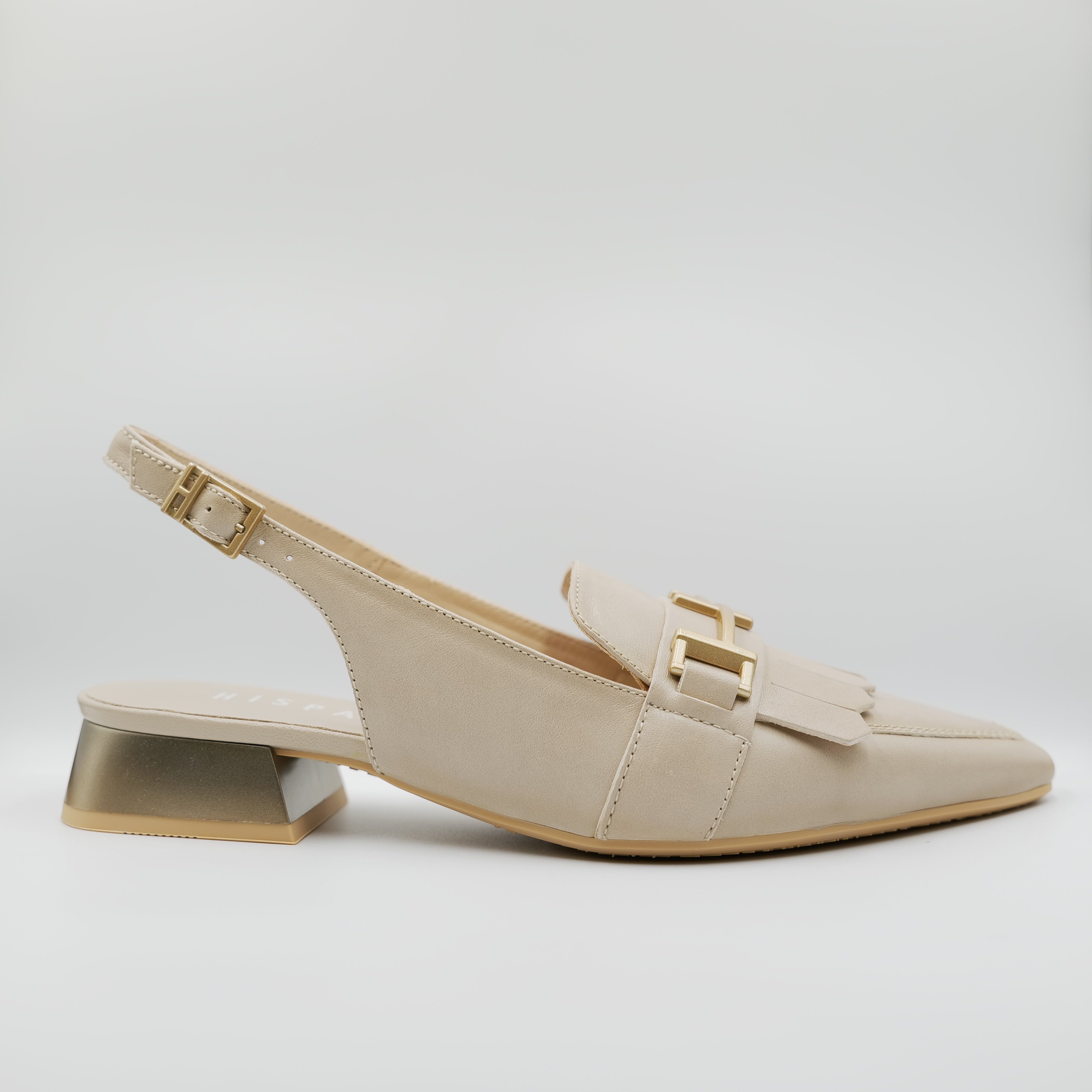 Hispanitas - Slingback in pelle con frange