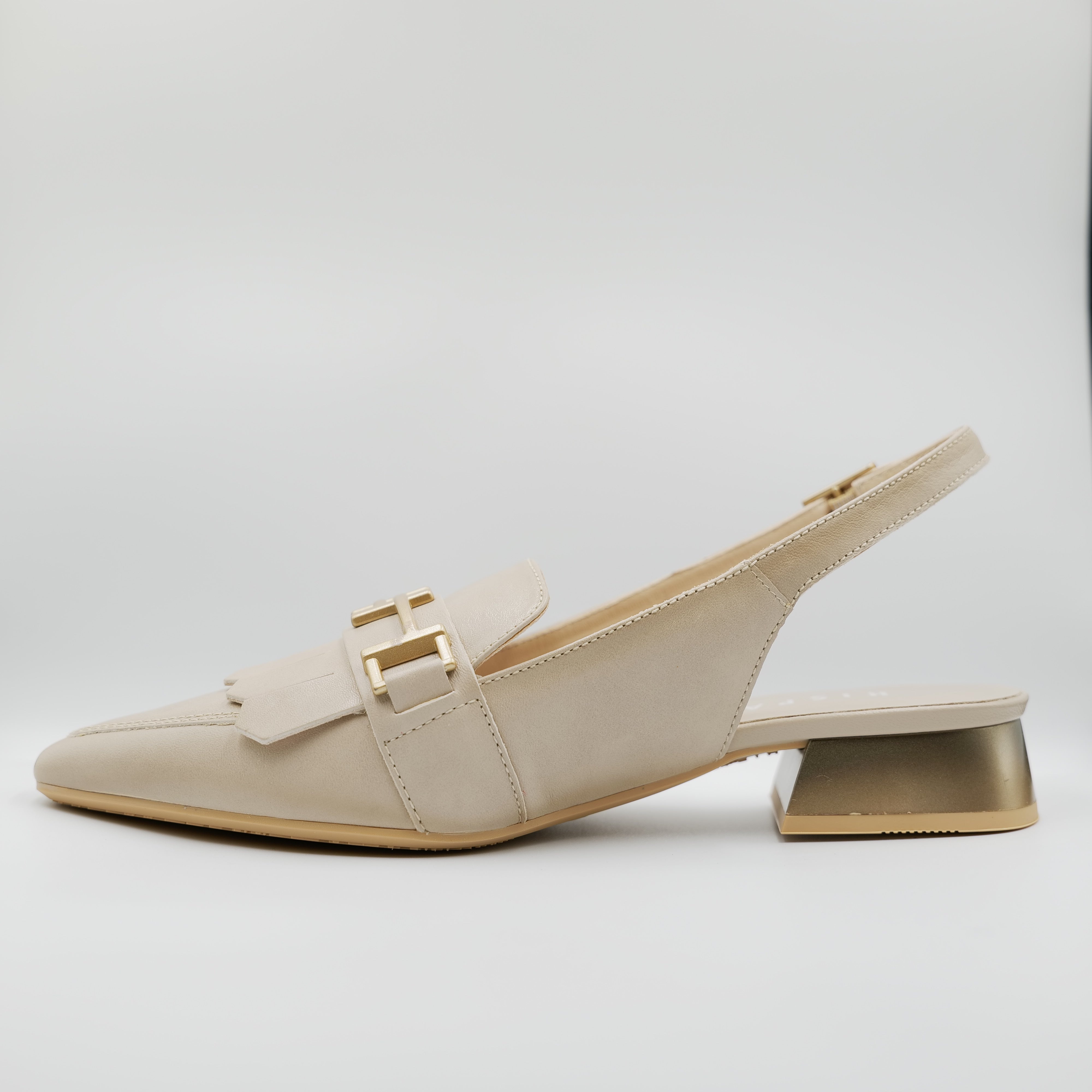 Hispanitas - Slingback in pelle con frange