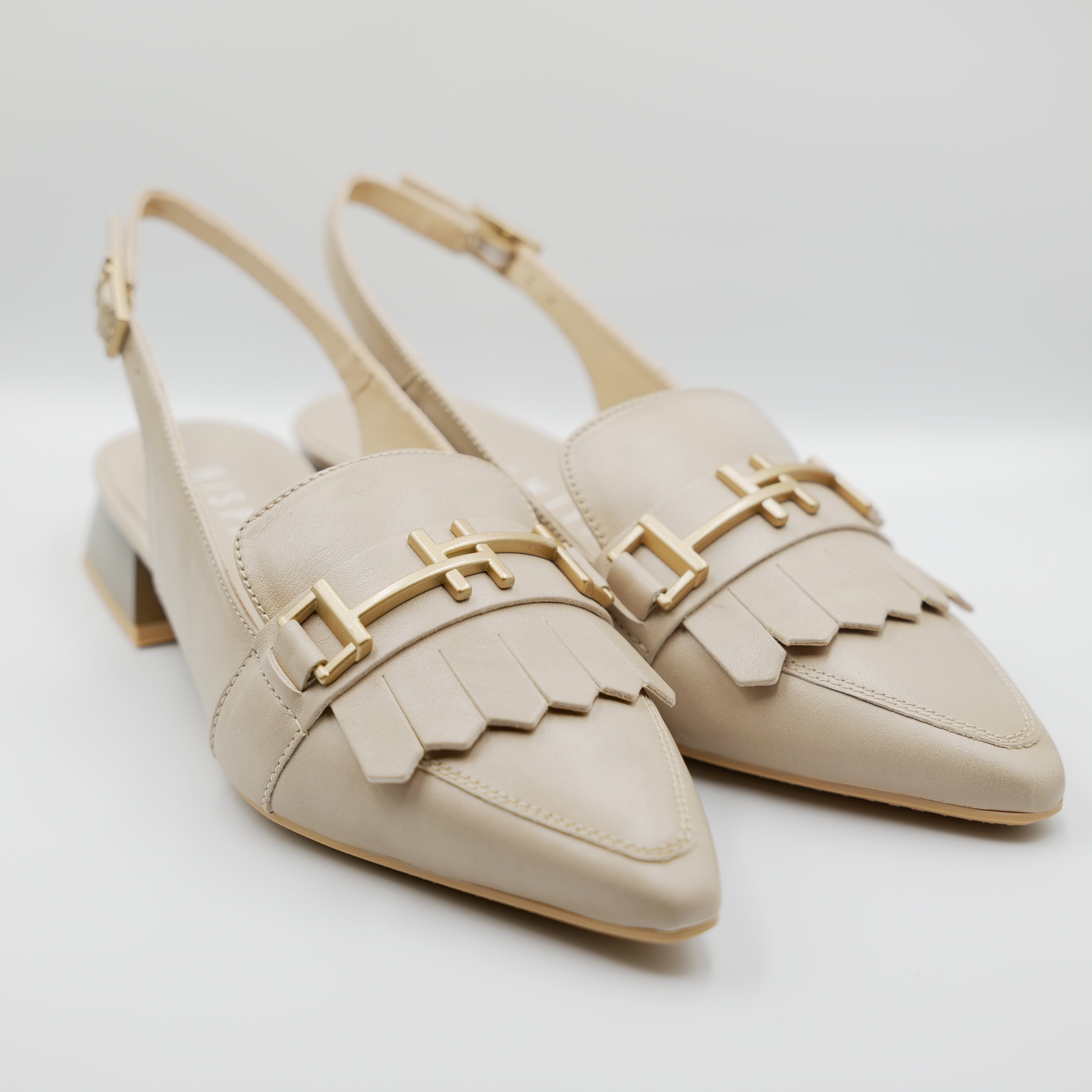 Hispanitas - Slingback in pelle con frange