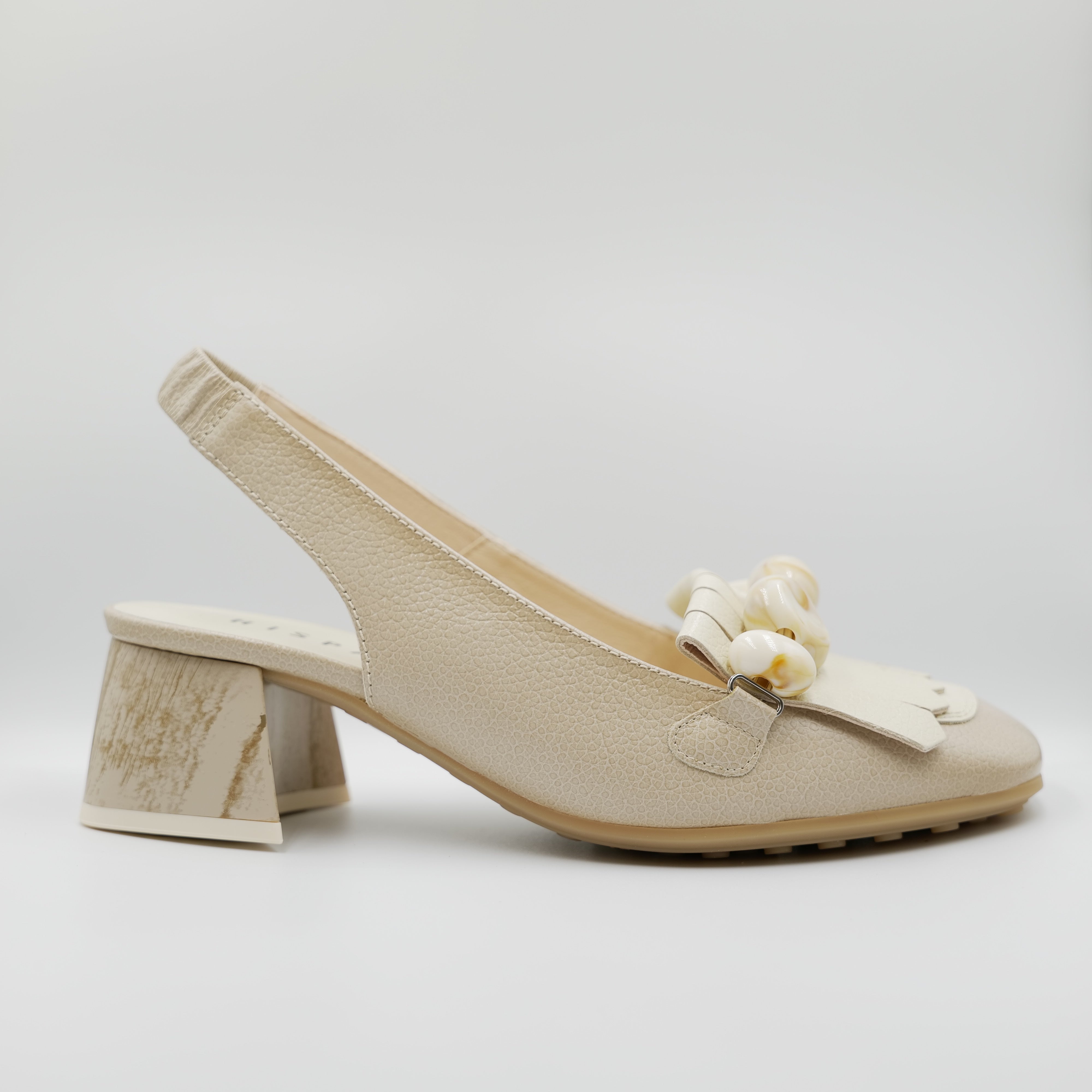 Hispanitas - Slingback in pelle con elastici