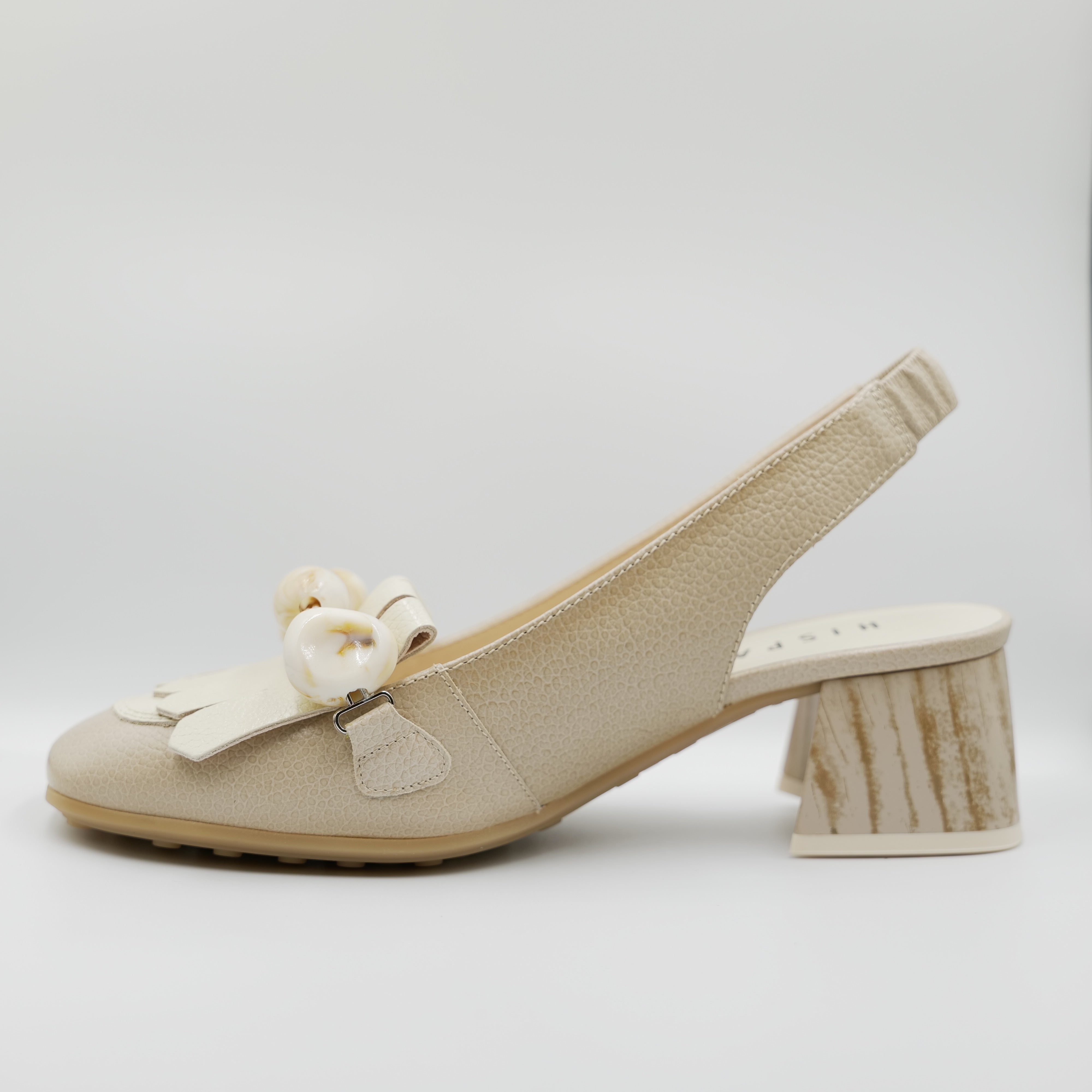 Hispanitas - Slingback in pelle con elastici