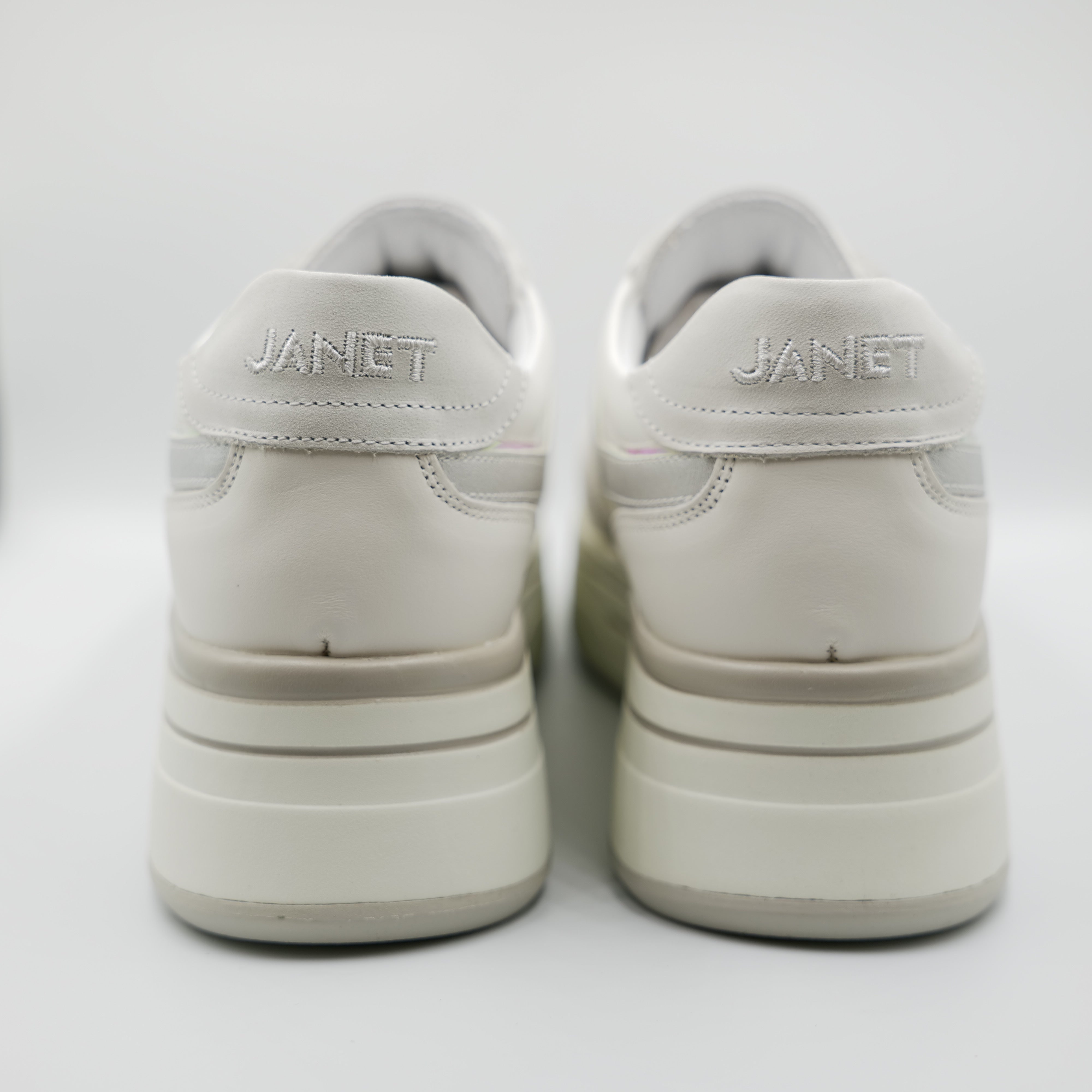 Janet&Janet - Sneakers in pelle con platform