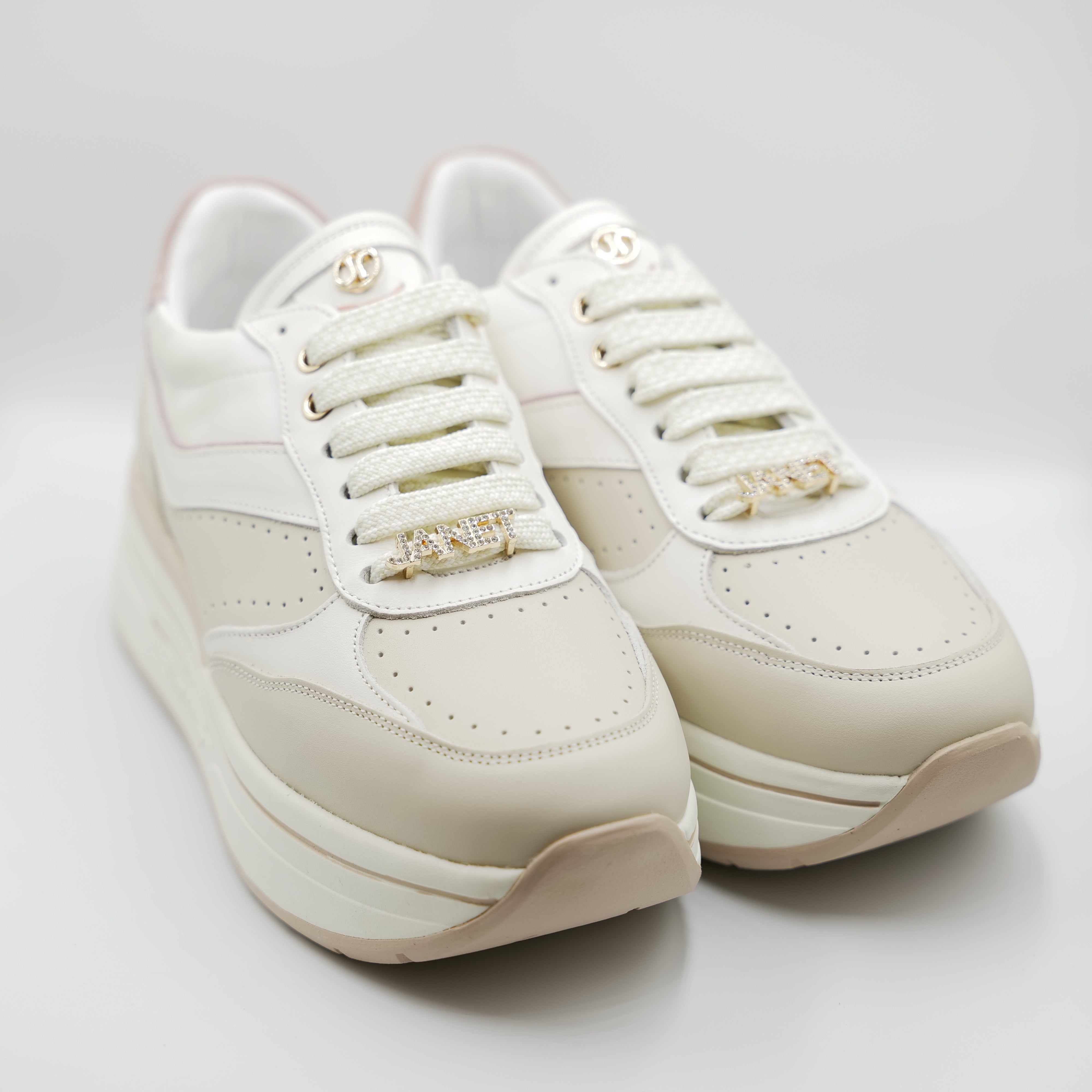 Janet&Janet - Sneakers in pelle con platform