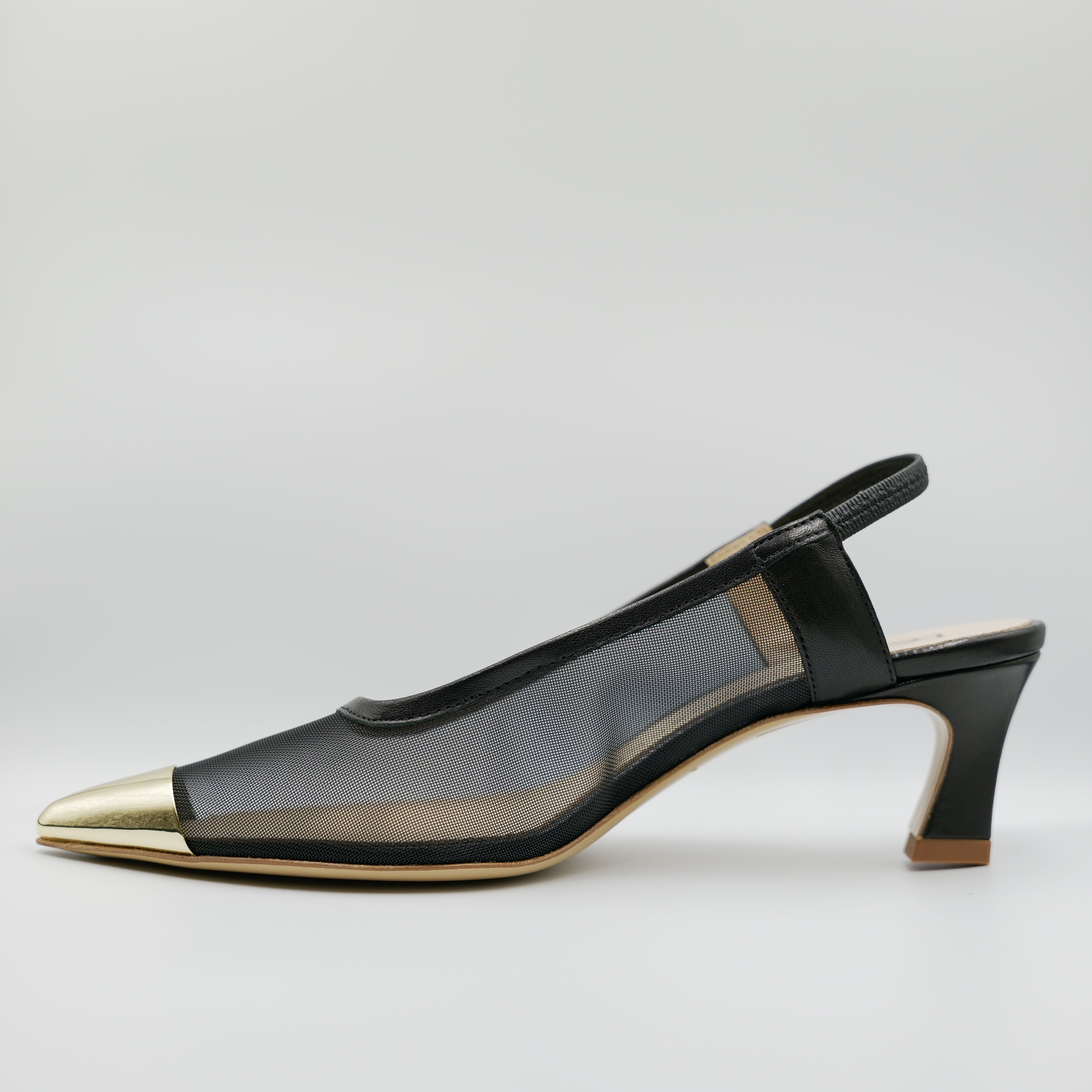 Fabio Rusconi - Slingback in nappa e rete con  elastico