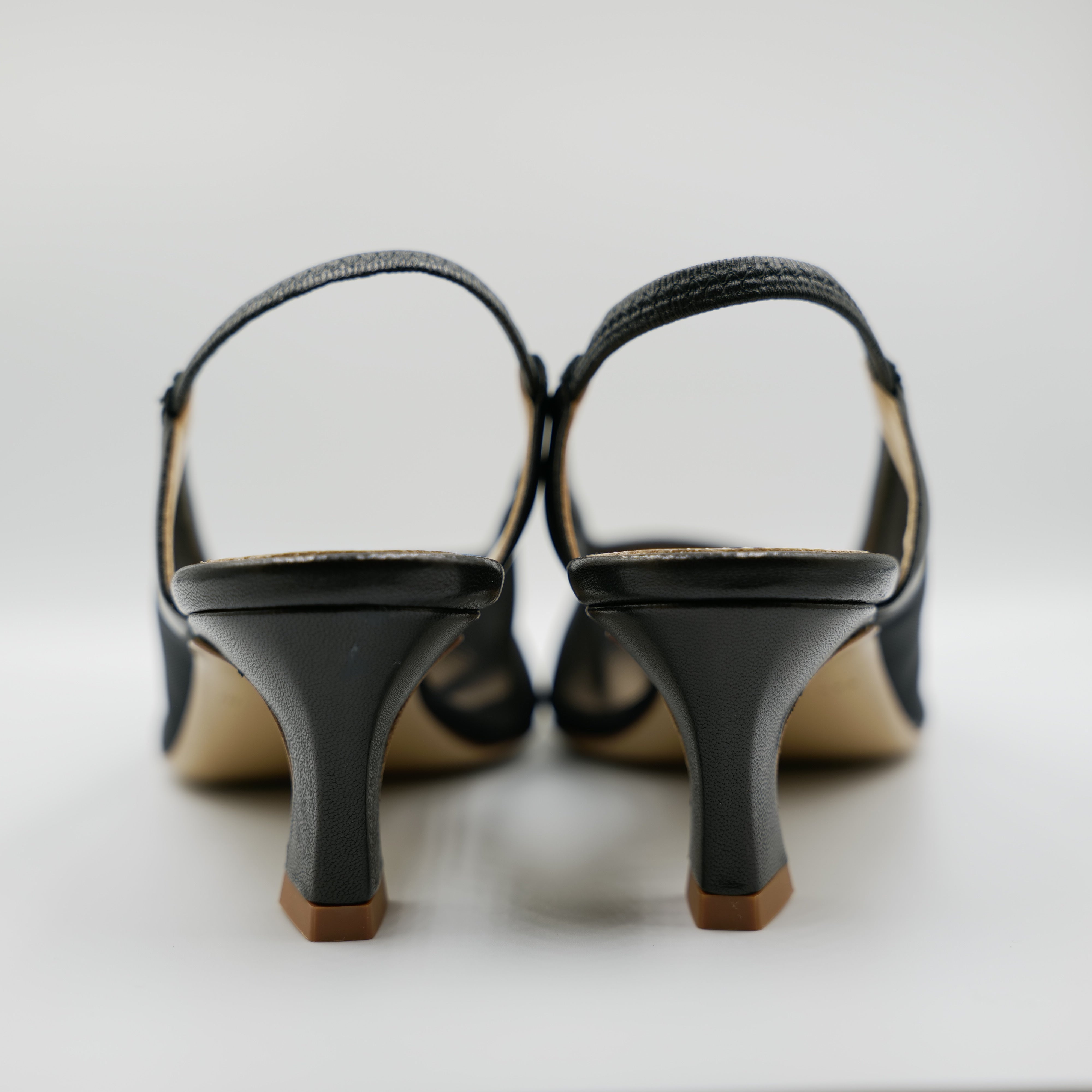 Fabio Rusconi - Slingback in nappa e rete con  elastico