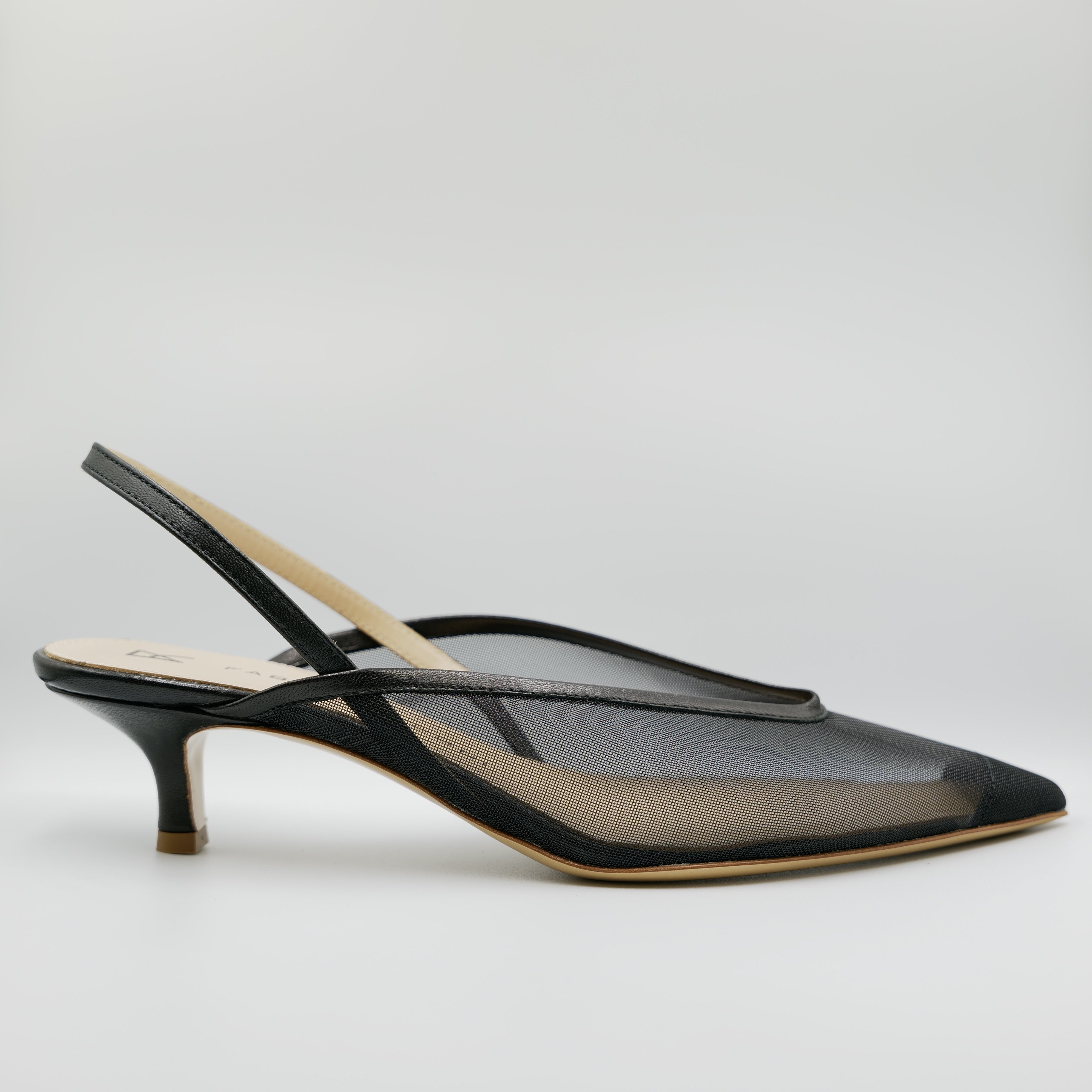 Fabio Rusconi - Slingback in pelle e rete con elastico