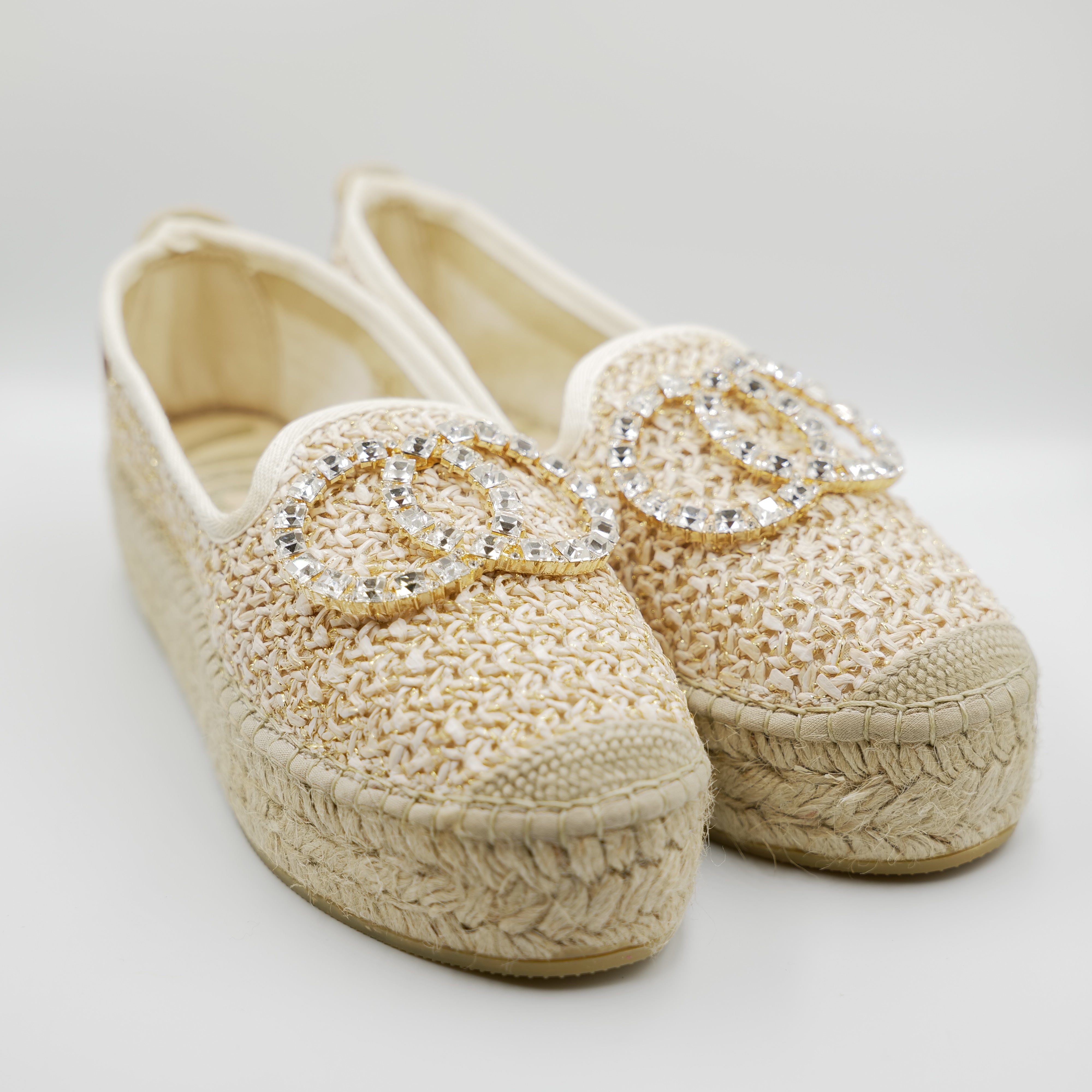 Vidorreta - Espadrilles in pelle e rafia con accessorio