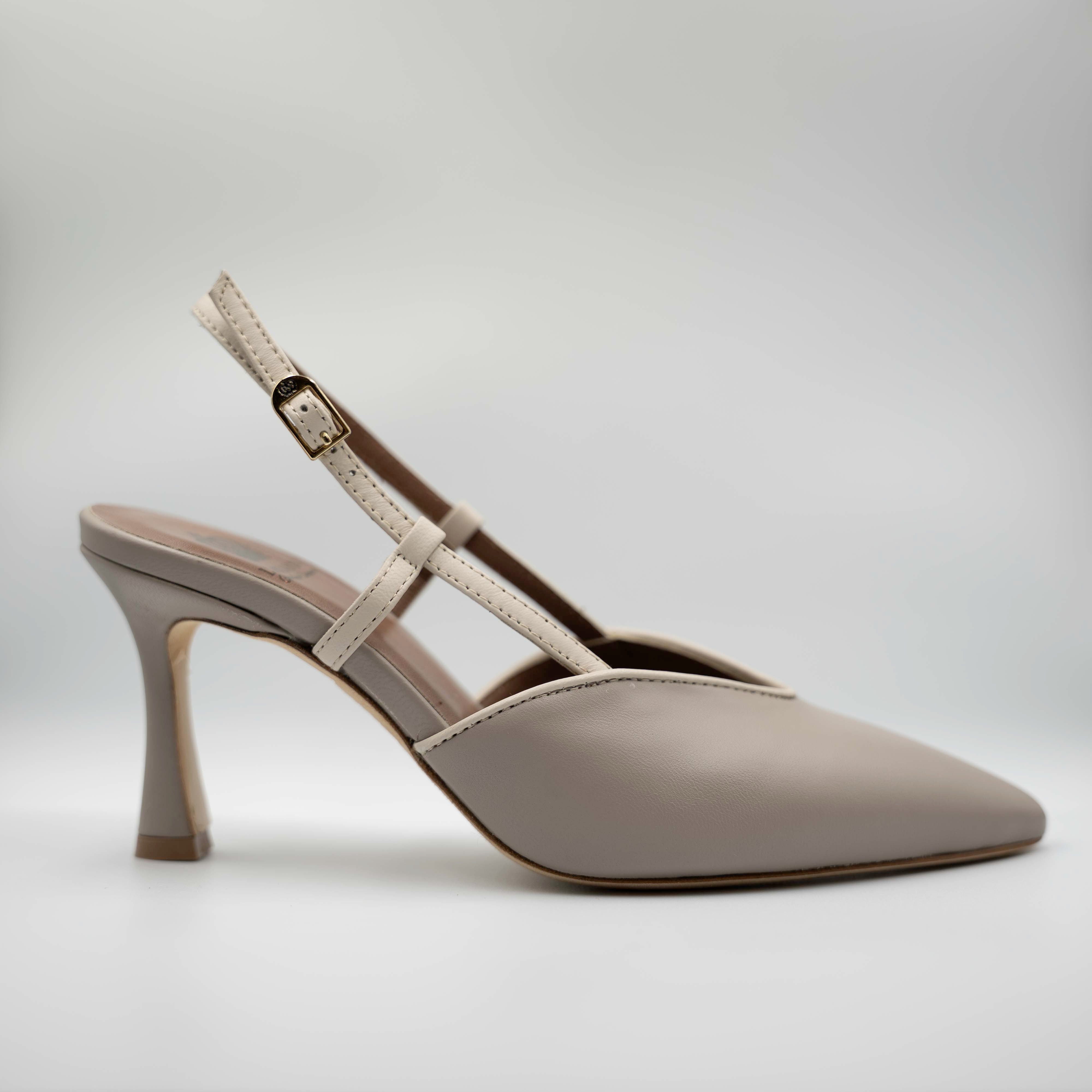 L'arianna - Slingback in pelle con cinturino