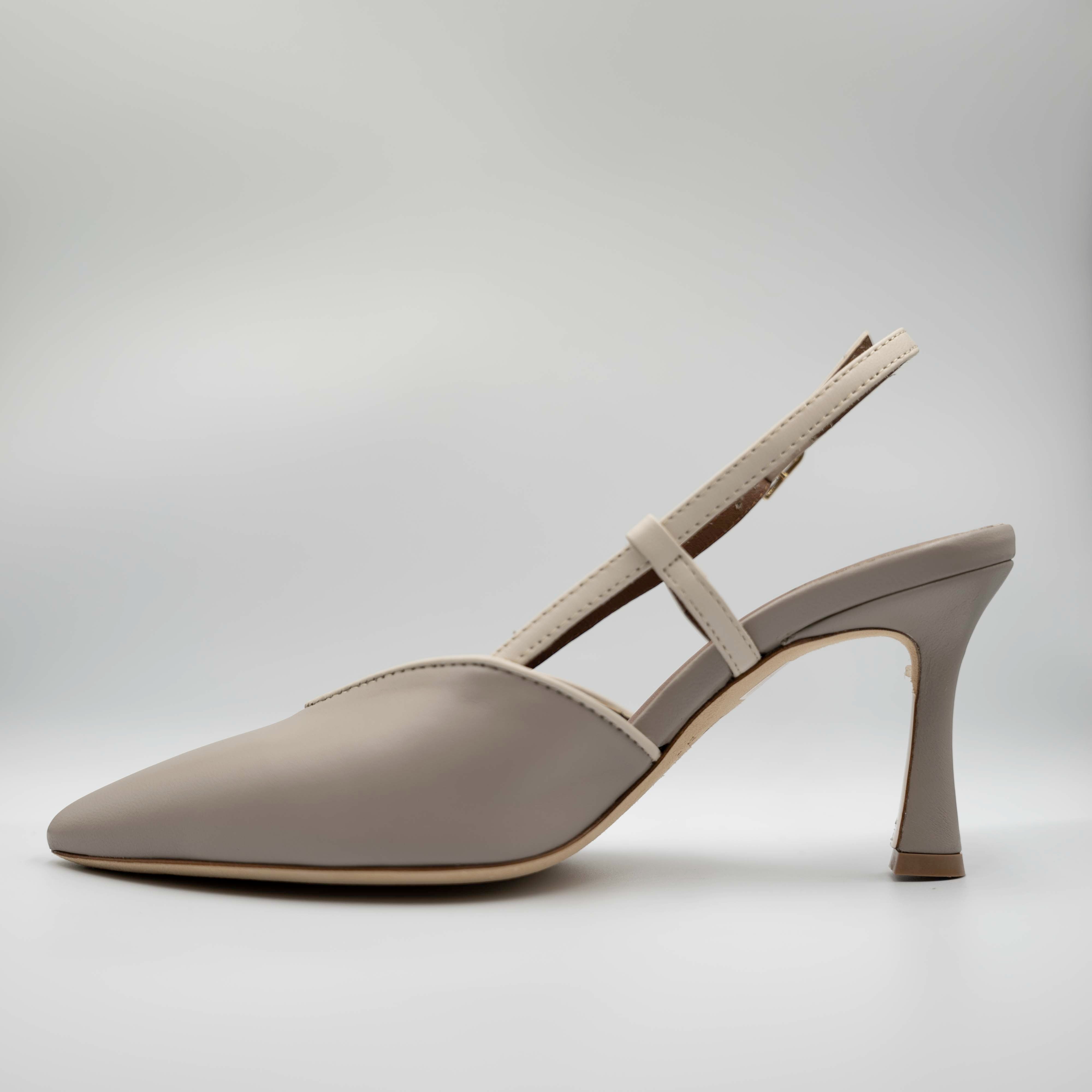 L'arianna - Slingback in pelle con cinturino