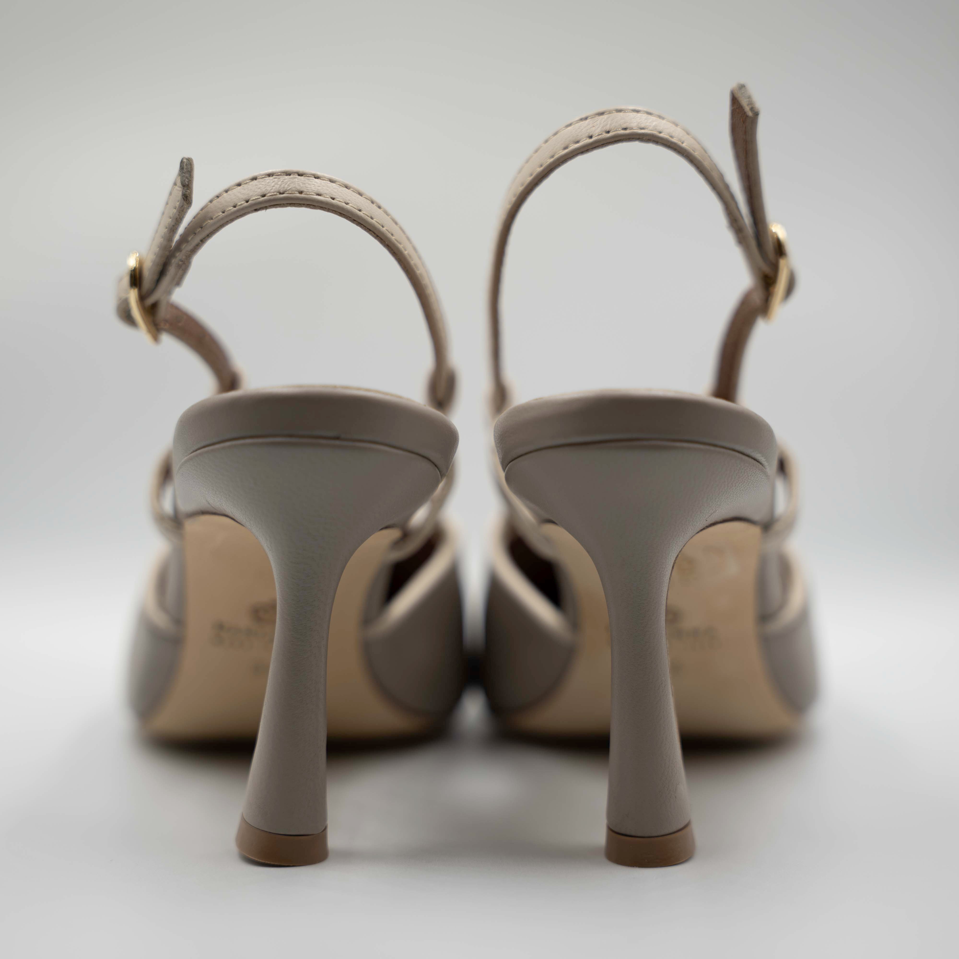 L'arianna - Slingback in pelle con cinturino