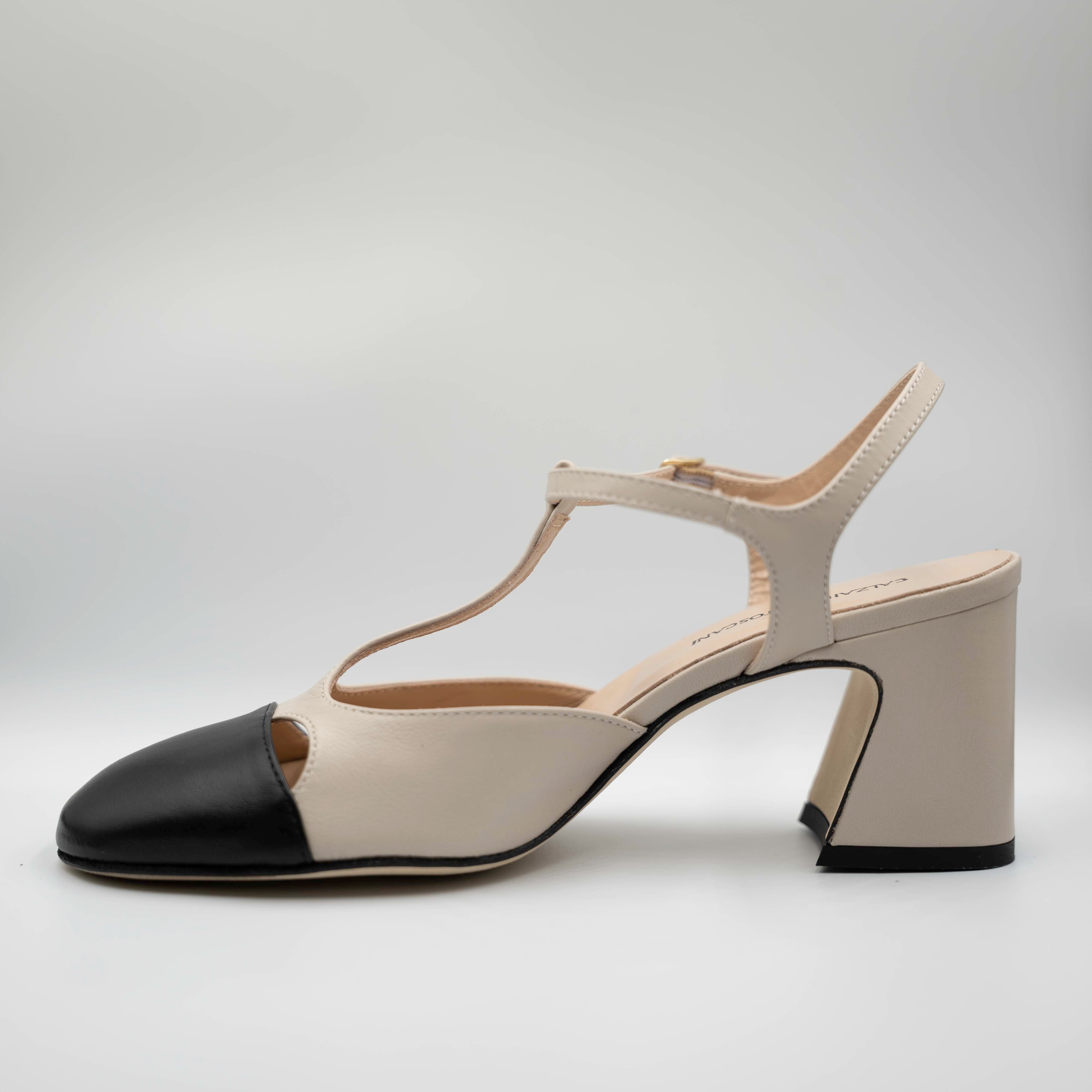 Calzaiuoli Toscani - Slingback in pelle con cinturino