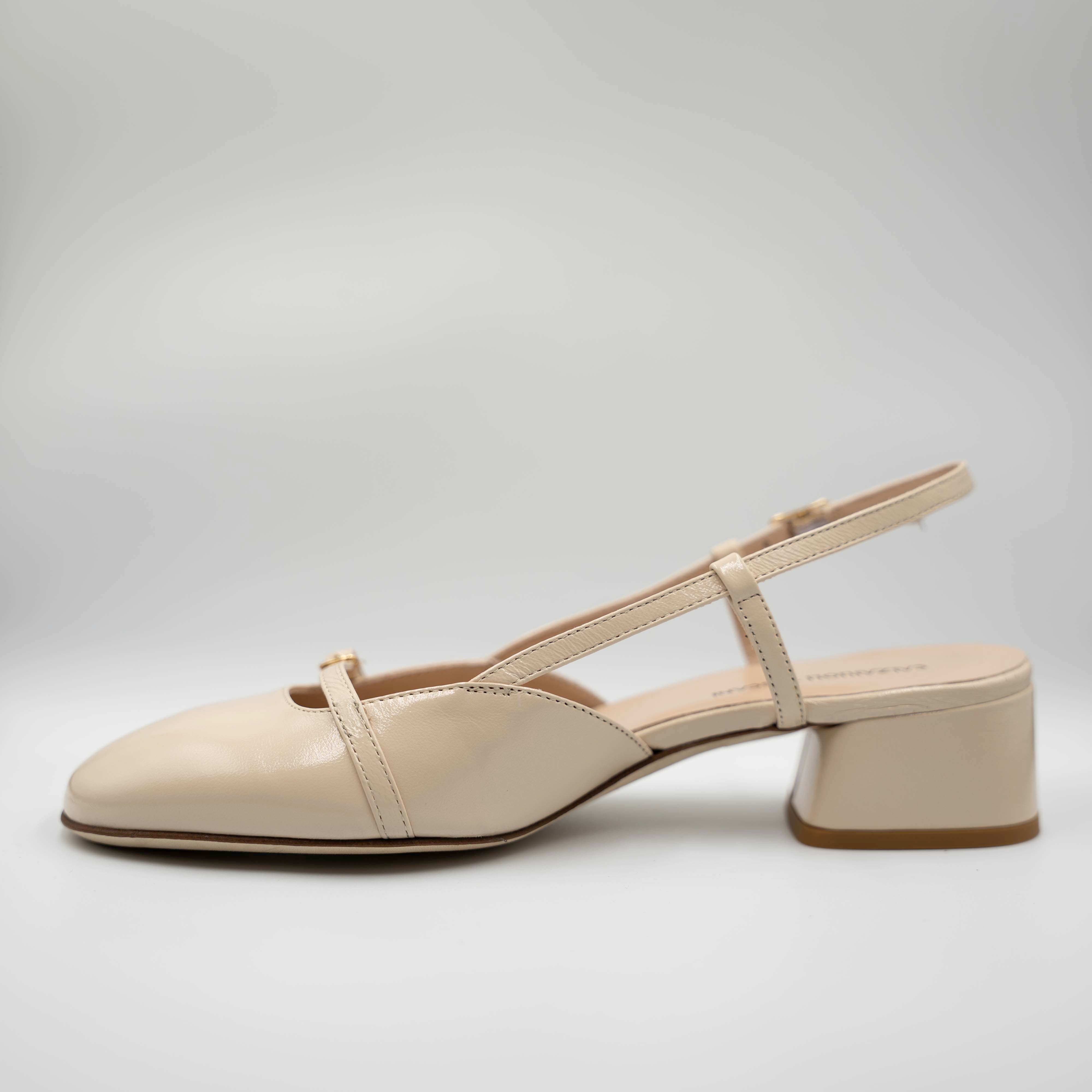 Calzaiuoli Toscani - Slingback in vernicella con cinturino