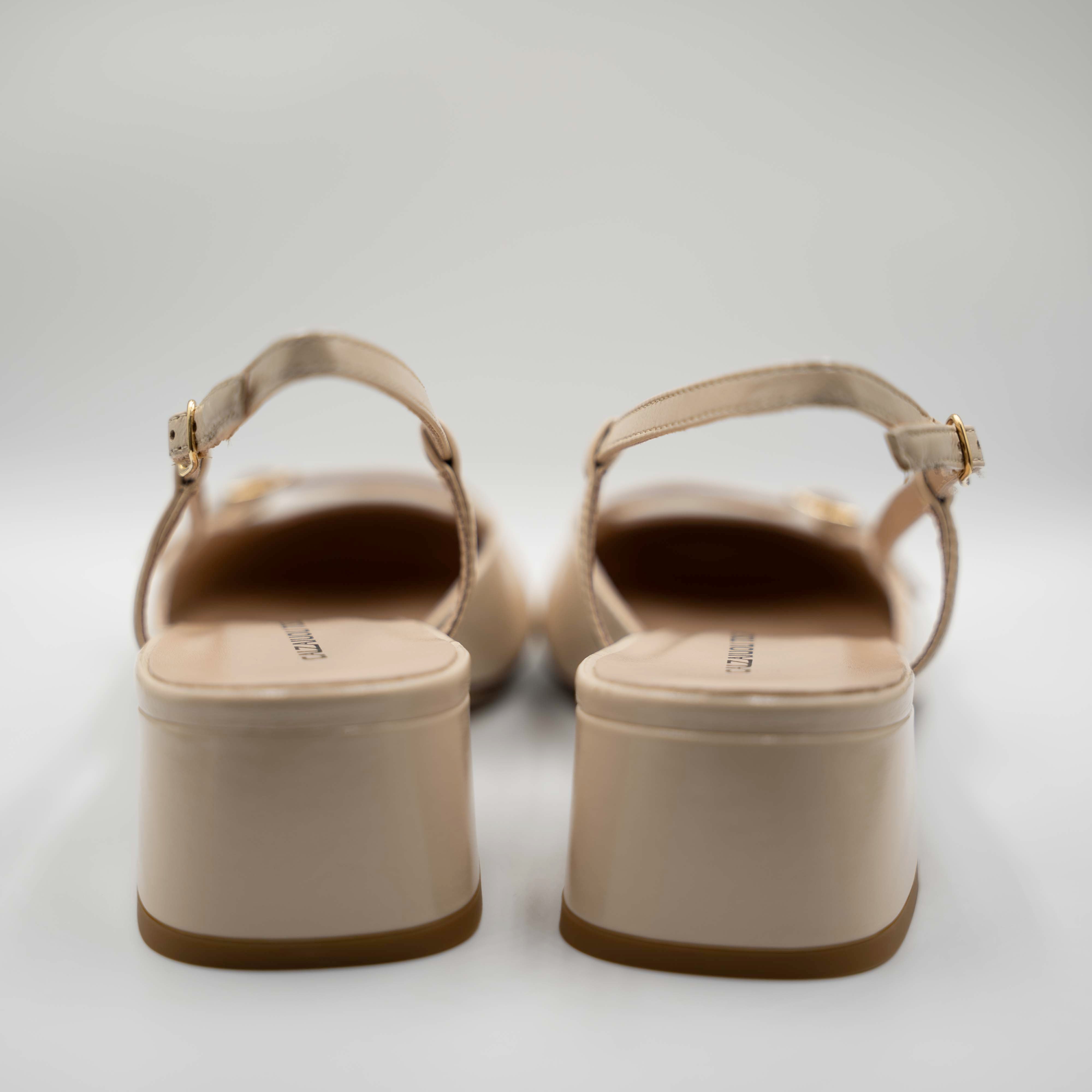 Calzaiuoli Toscani - Slingback in vernicella con cinturino