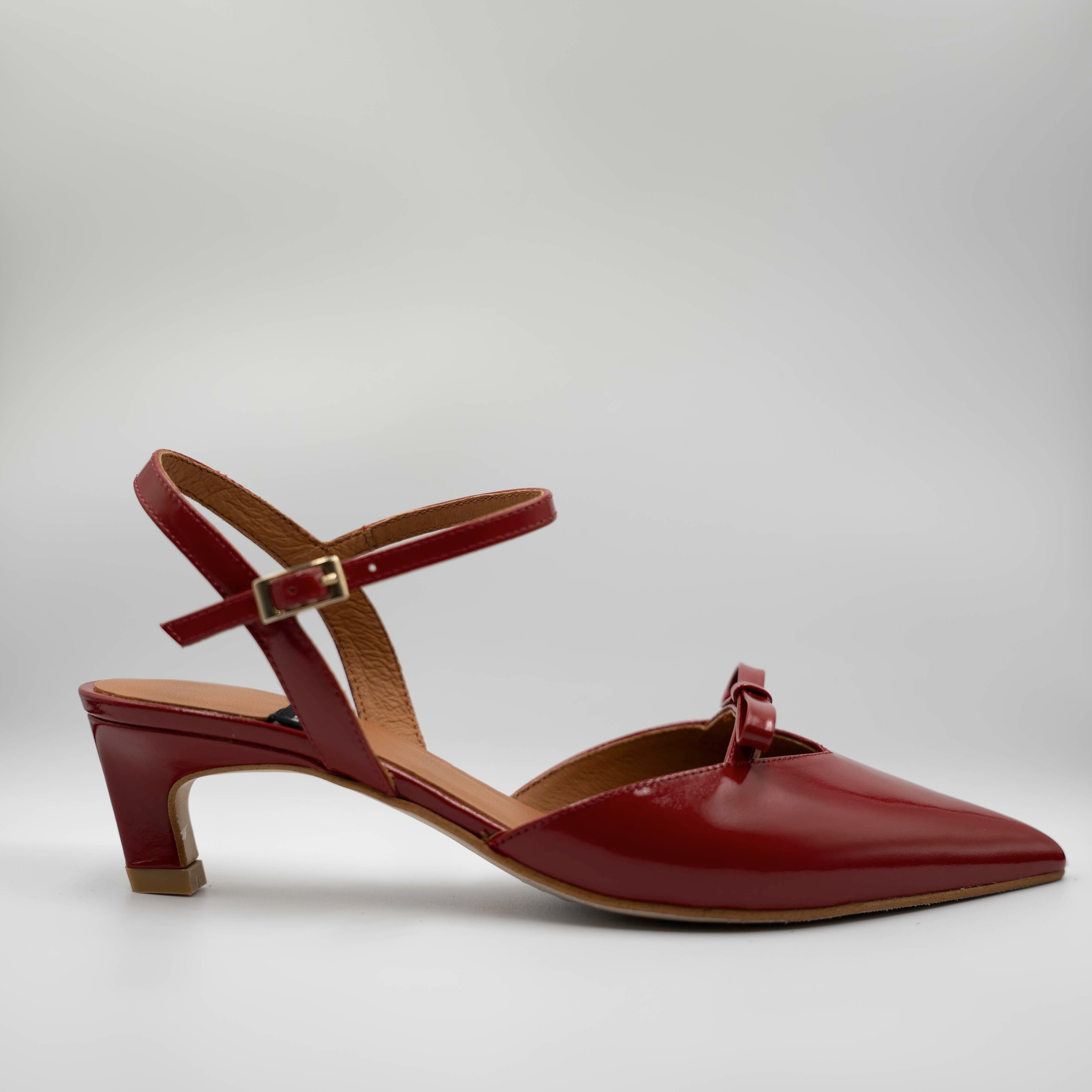 Angel Alarcon - Slingback in pelle abrasivata con cinturino