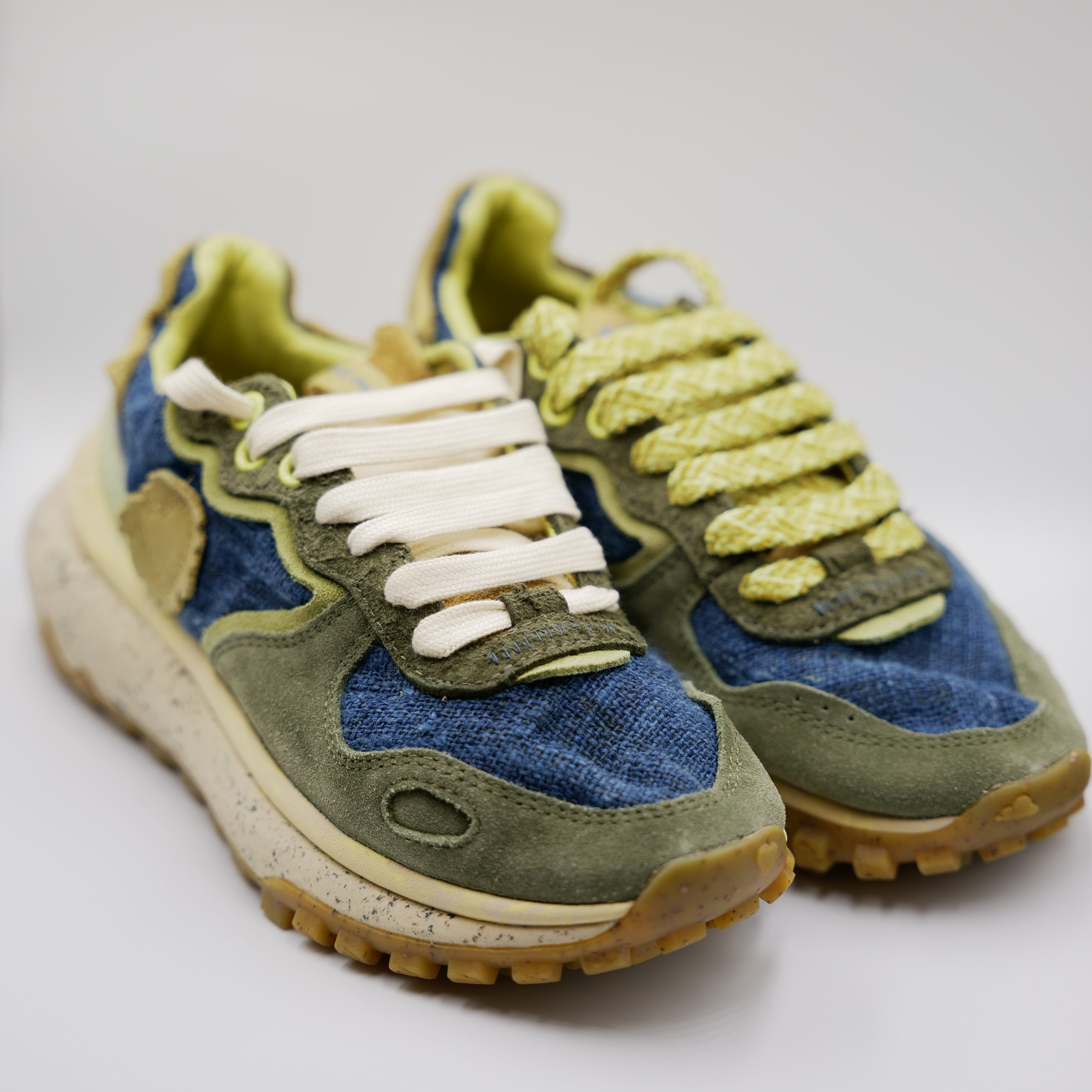 Satorisan - Sneakers in pelle e canapa vegetale