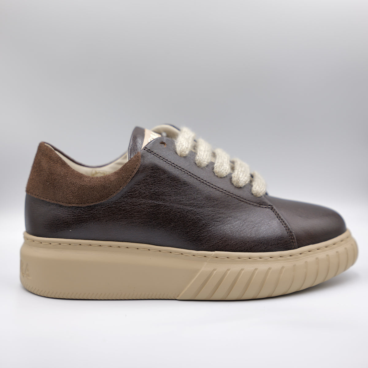 Andiafora - Sneakers in pelle marrone
