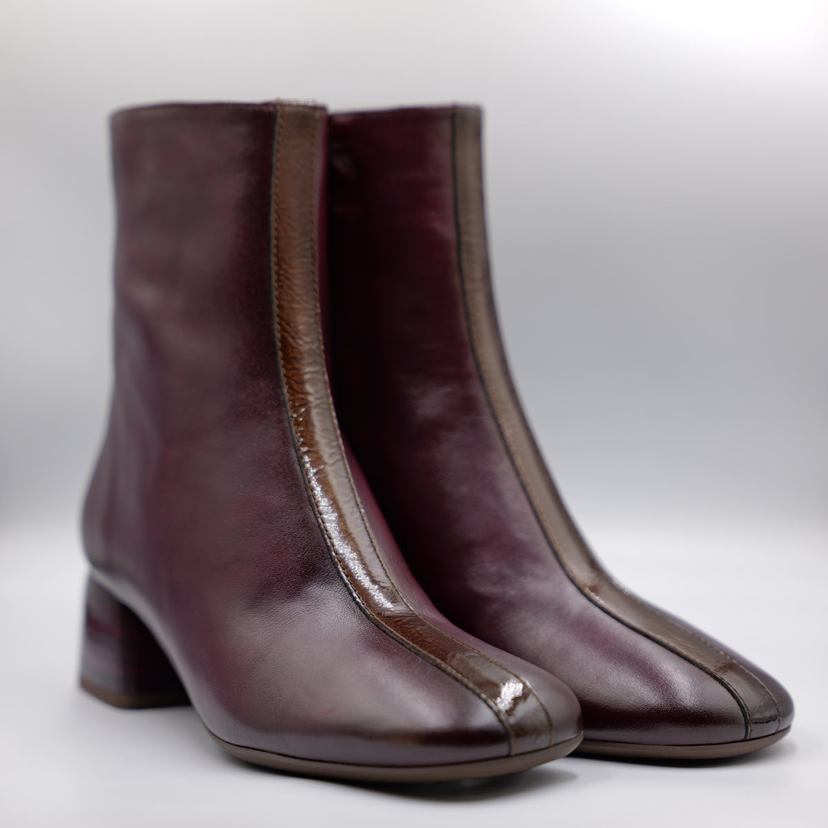 Hispanitas - Tronchetti in pelle bordeaux