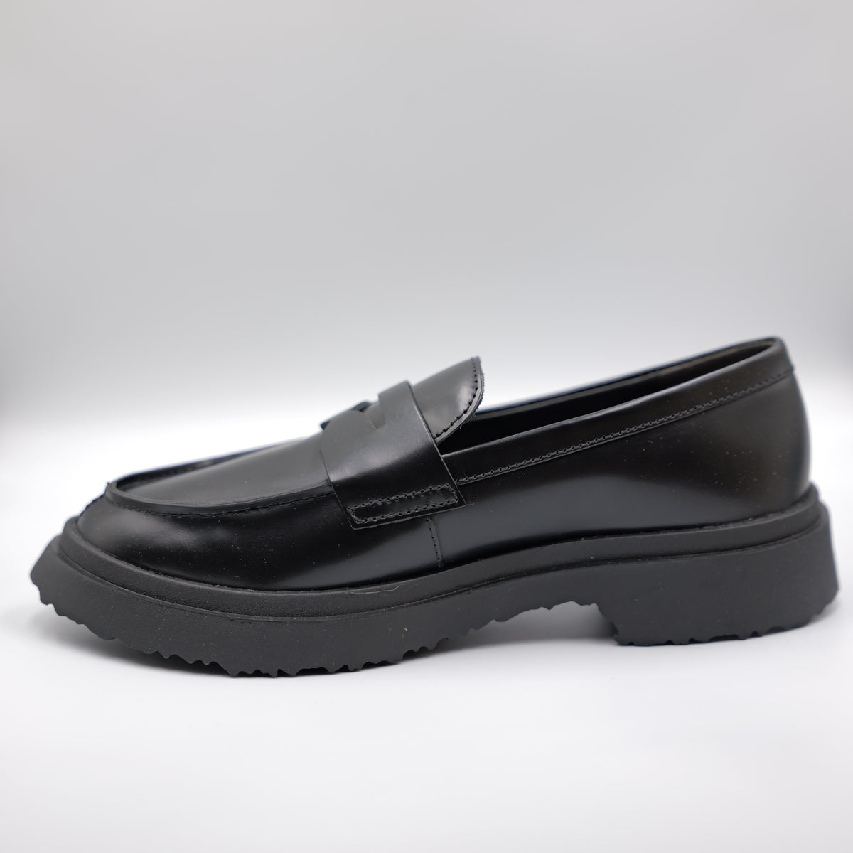 Camper-mocassino in pelle nero