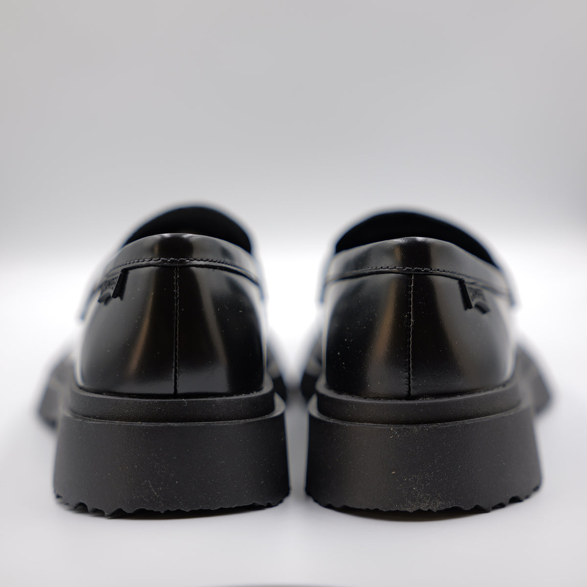 Camper-mocassino in pelle nero